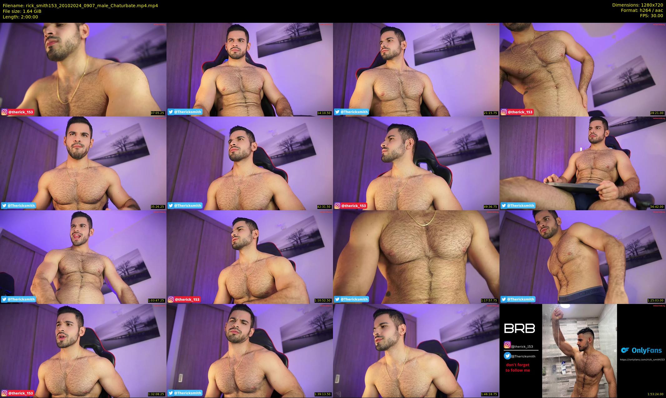 rick_smith153 — 120 minute Chaturbate male cam show recording, 720p, Oct 20, 2024