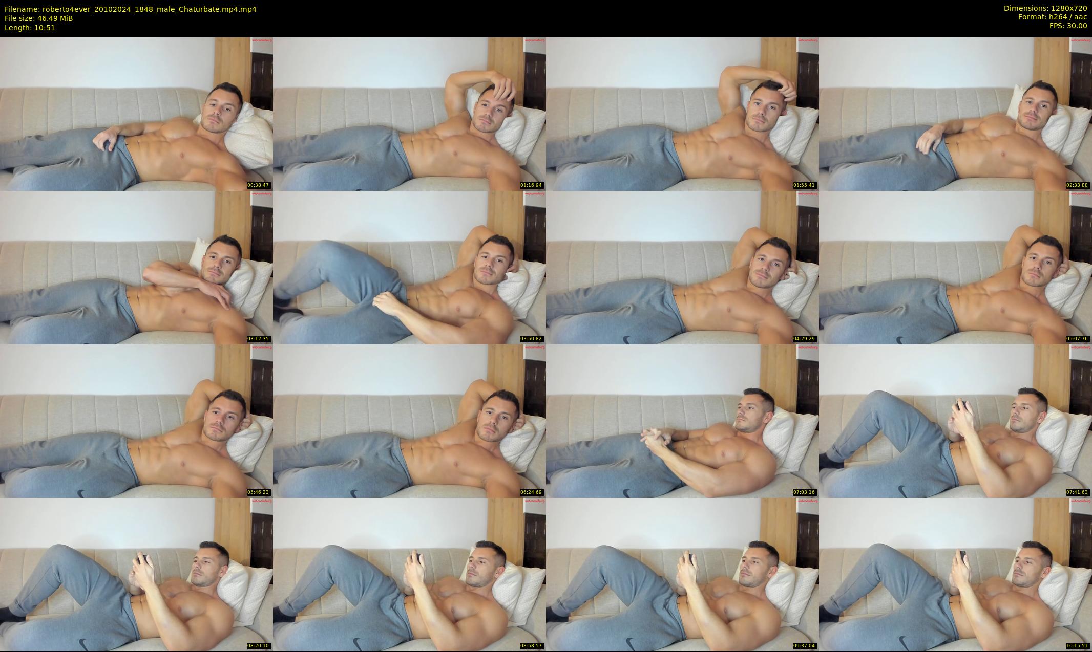 roberto4ever — 11 minute Chaturbate male cam show recording, 720p, Oct 20, 2024