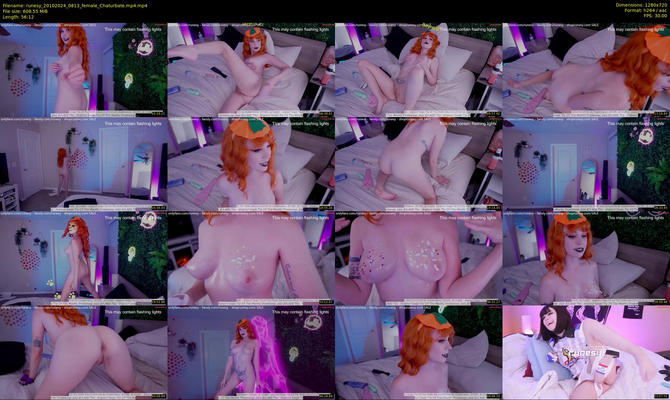 runesy — 57 minute Chaturbate female cam show recording, 720p, Oct 20, 2024