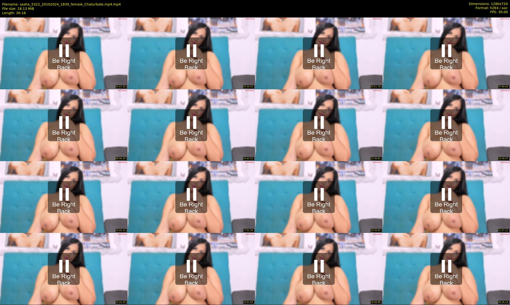 sasha_5322 — 31 minute Chaturbate female cam show recording, 720p, Oct 20, 2024