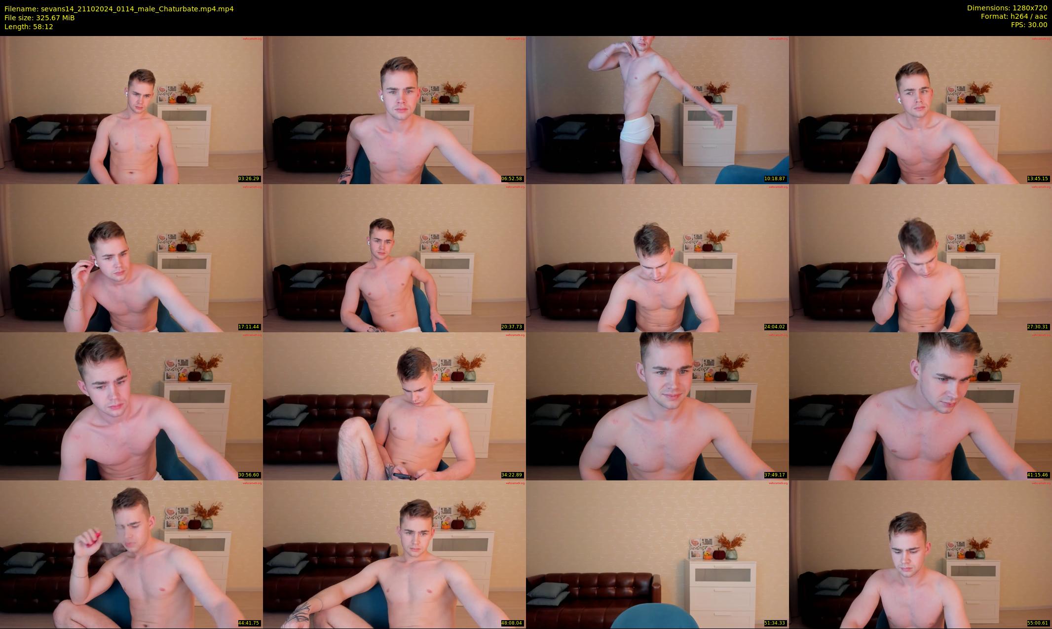 sevans14 — 59 minute Chaturbate male cam show recording, 720p, Oct 21, 2024