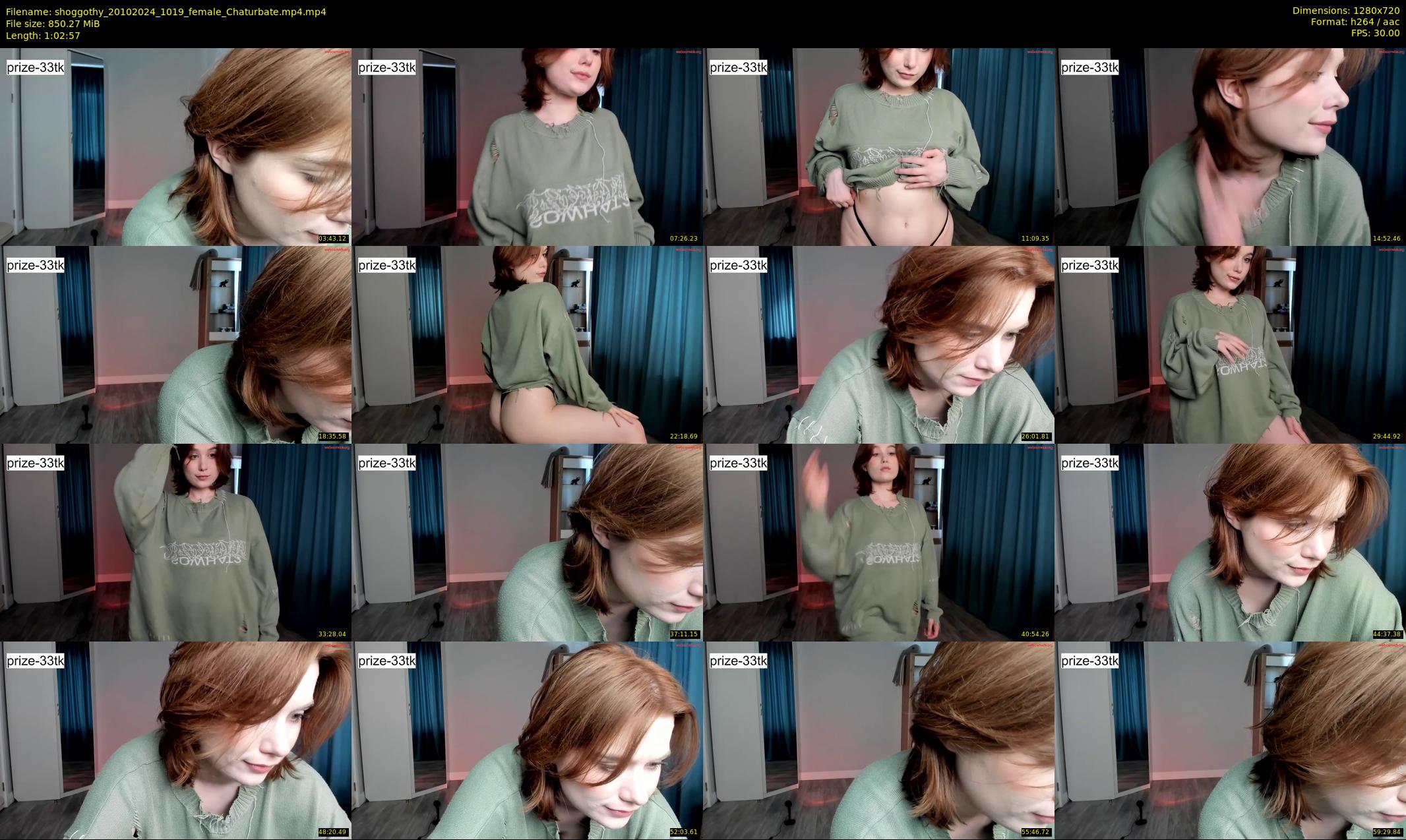 shoggothy — 63 minute Chaturbate female cam show recording, 720p, Oct 20, 2024