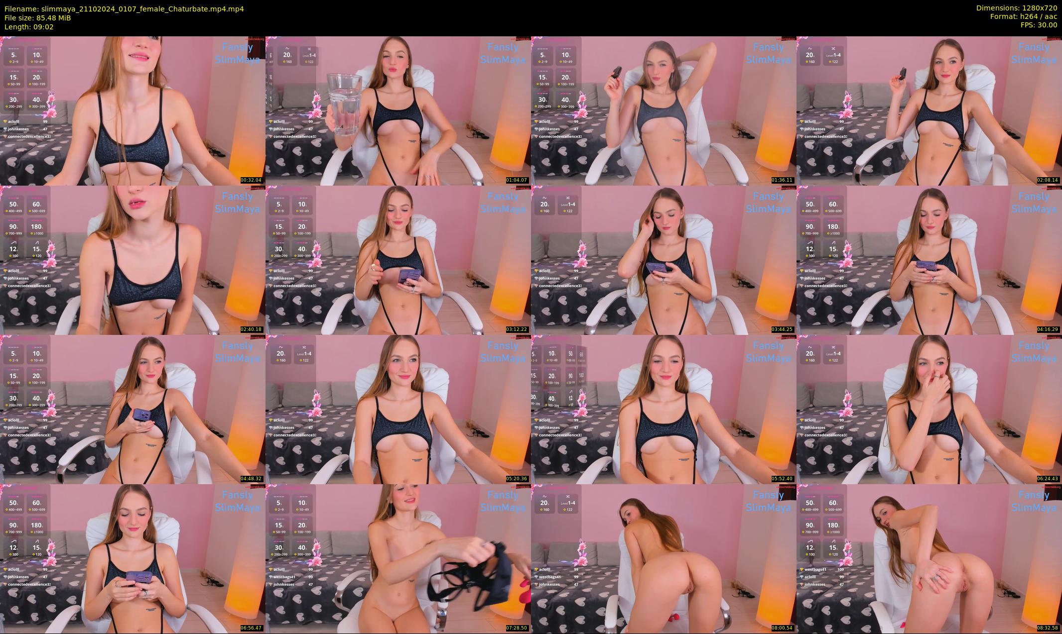 slimmaya — 10 minute Chaturbate female cam show recording, 720p, Oct 21, 2024