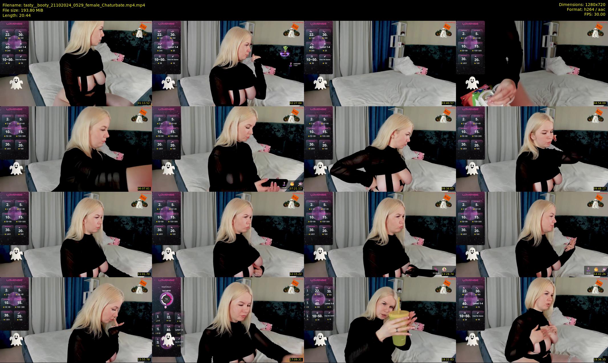 tasty__booty — 21 minute Chaturbate female cam show recording, 720p, Oct 21, 2024