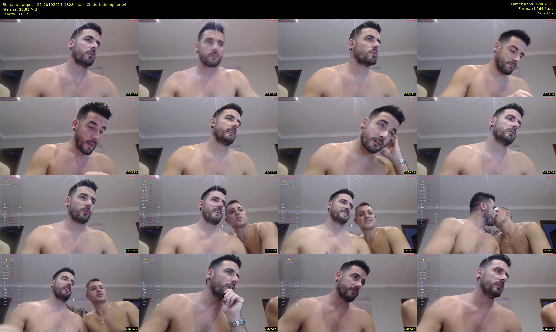 wapos__25 — 4 minute Chaturbate male cam show recording, 720p, Oct 20, 2024