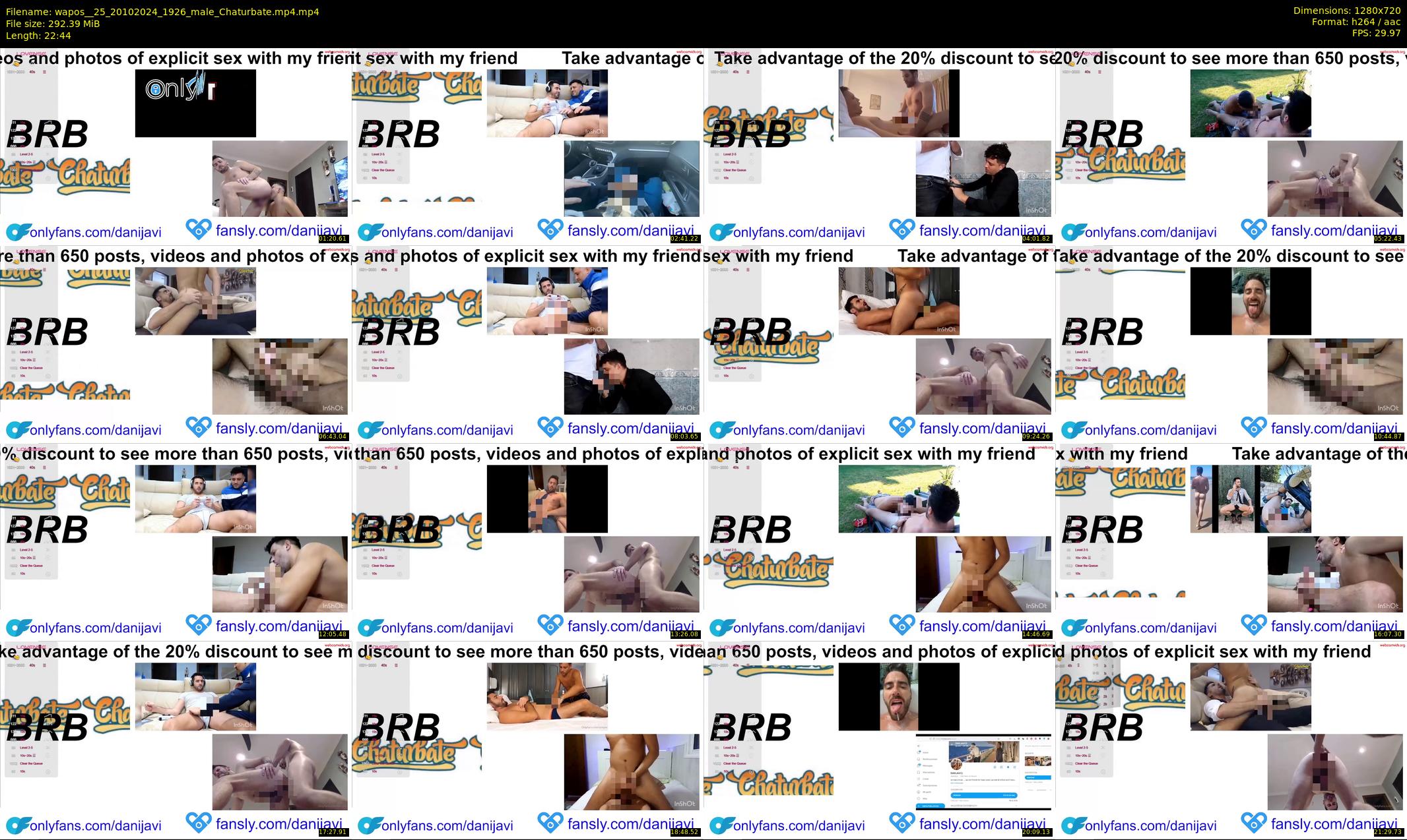 wapos__25 — 23 minute Chaturbate male cam show recording, 720p, Oct 20, 2024