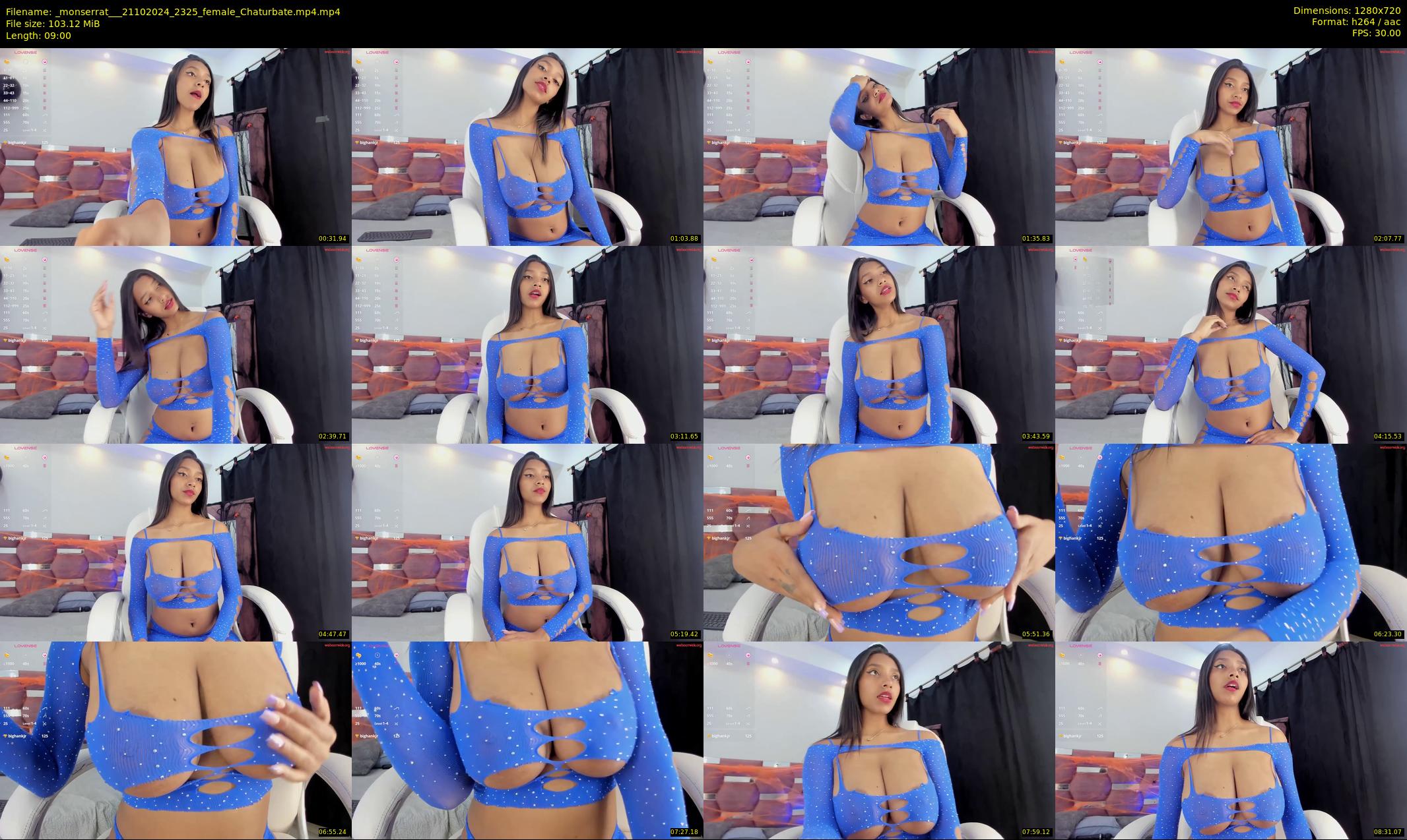 _monserrat__ — 9 minute Chaturbate female cam show recording, 720p, Oct 21, 2024