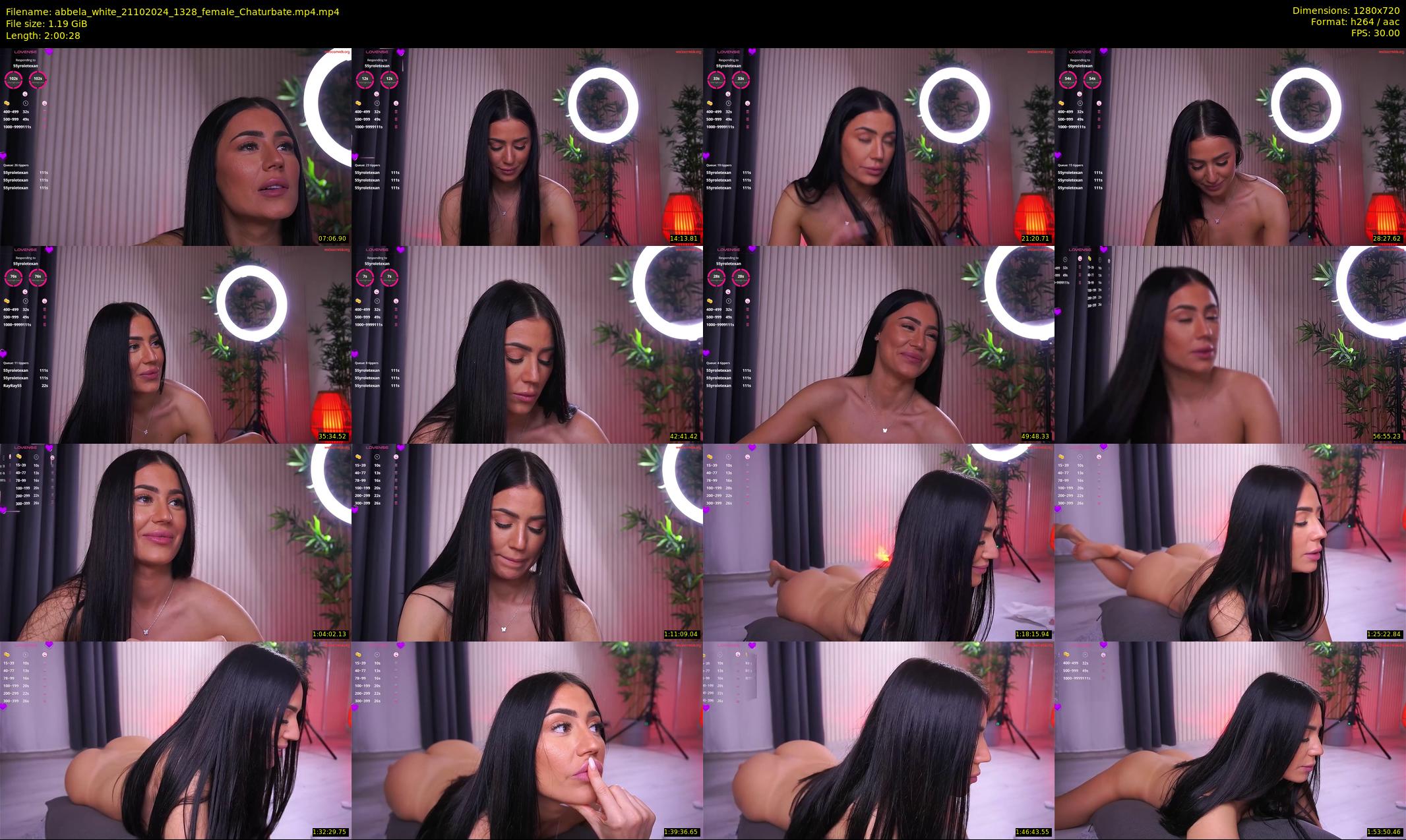 abbela_white — 121 minute Chaturbate female cam show recording, 720p, Oct 21, 2024