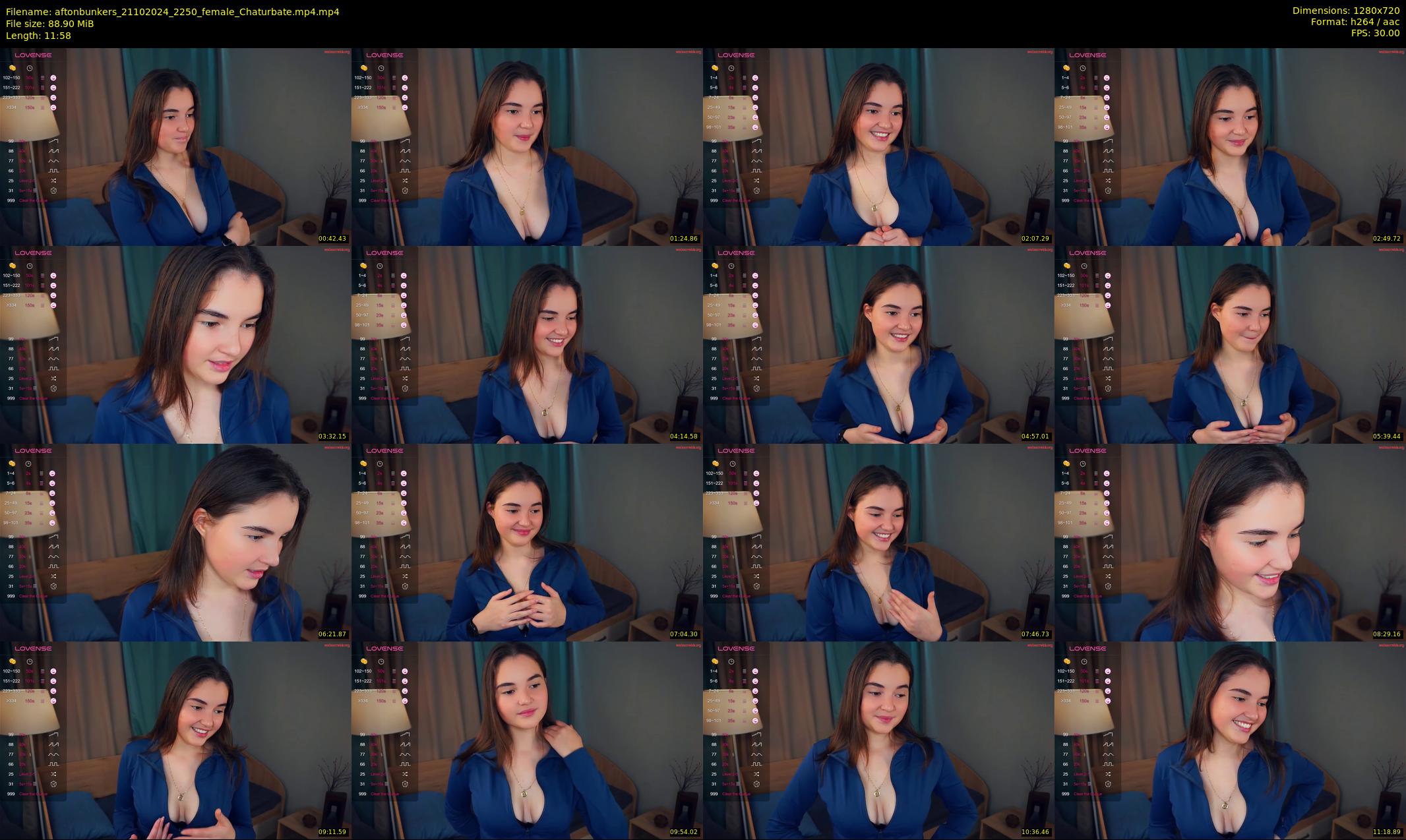 aftonbunkers — 12 minute Chaturbate female cam show recording, 720p, Oct 21, 2024