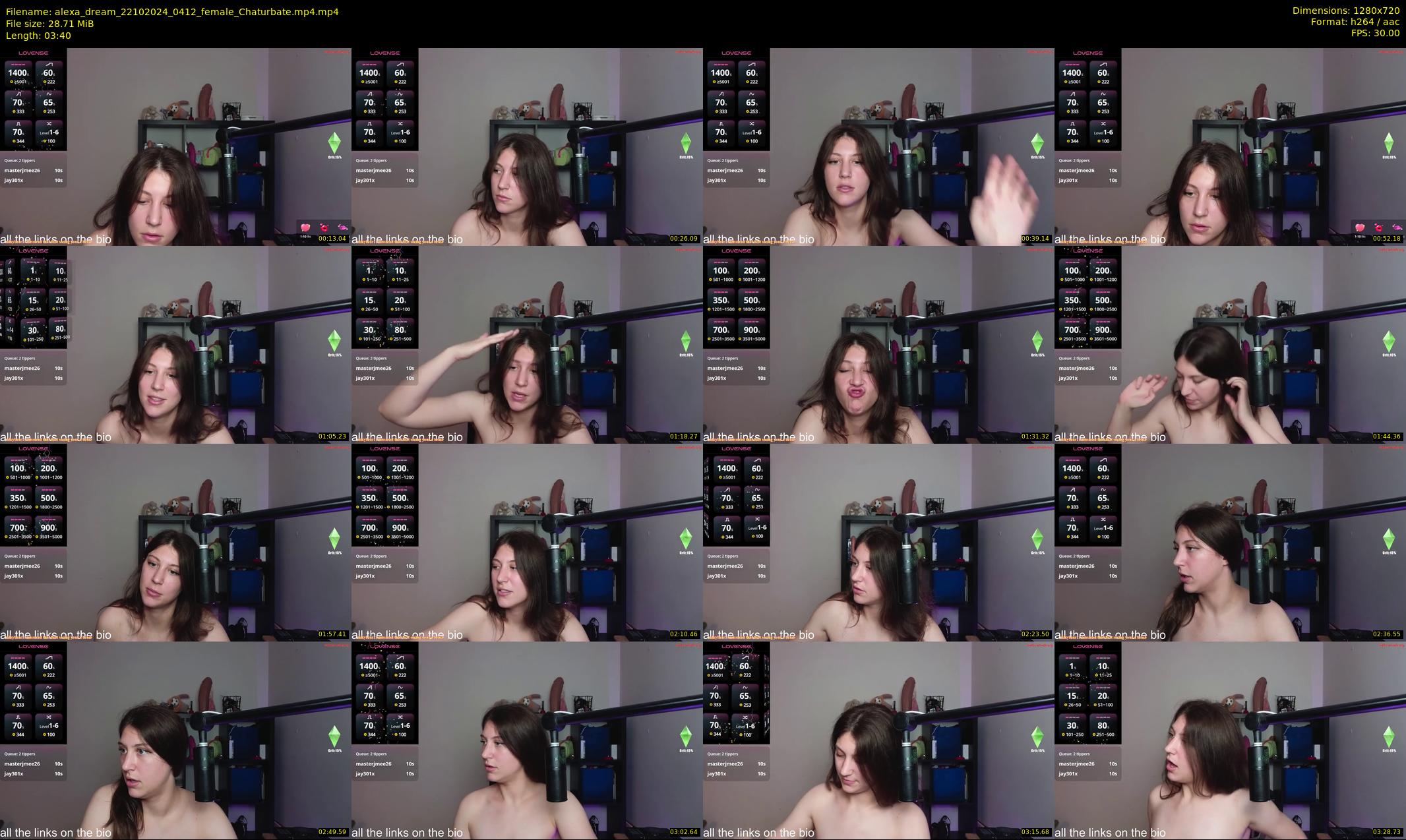alexa_dream — 4 minute Chaturbate female cam show recording, 720p, Oct 22, 2024