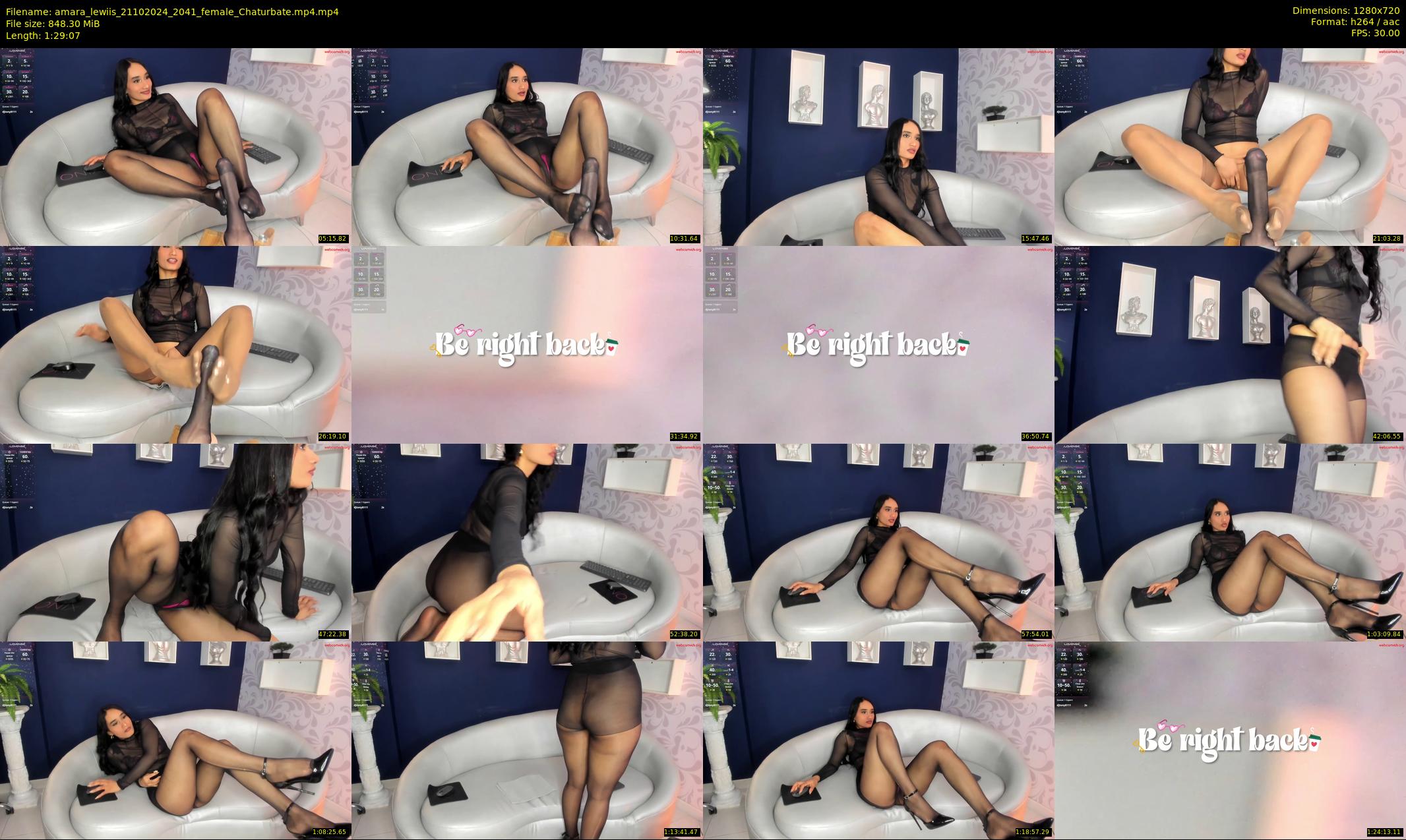 amara_lewiis — 90 minute Chaturbate female cam show recording, 720p, Oct 21, 2024