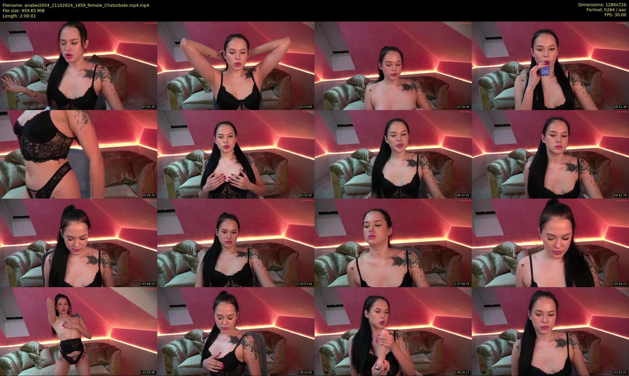 anabel2054 — 121 minute Chaturbate female cam show recording, 720p, Oct 21, 2024