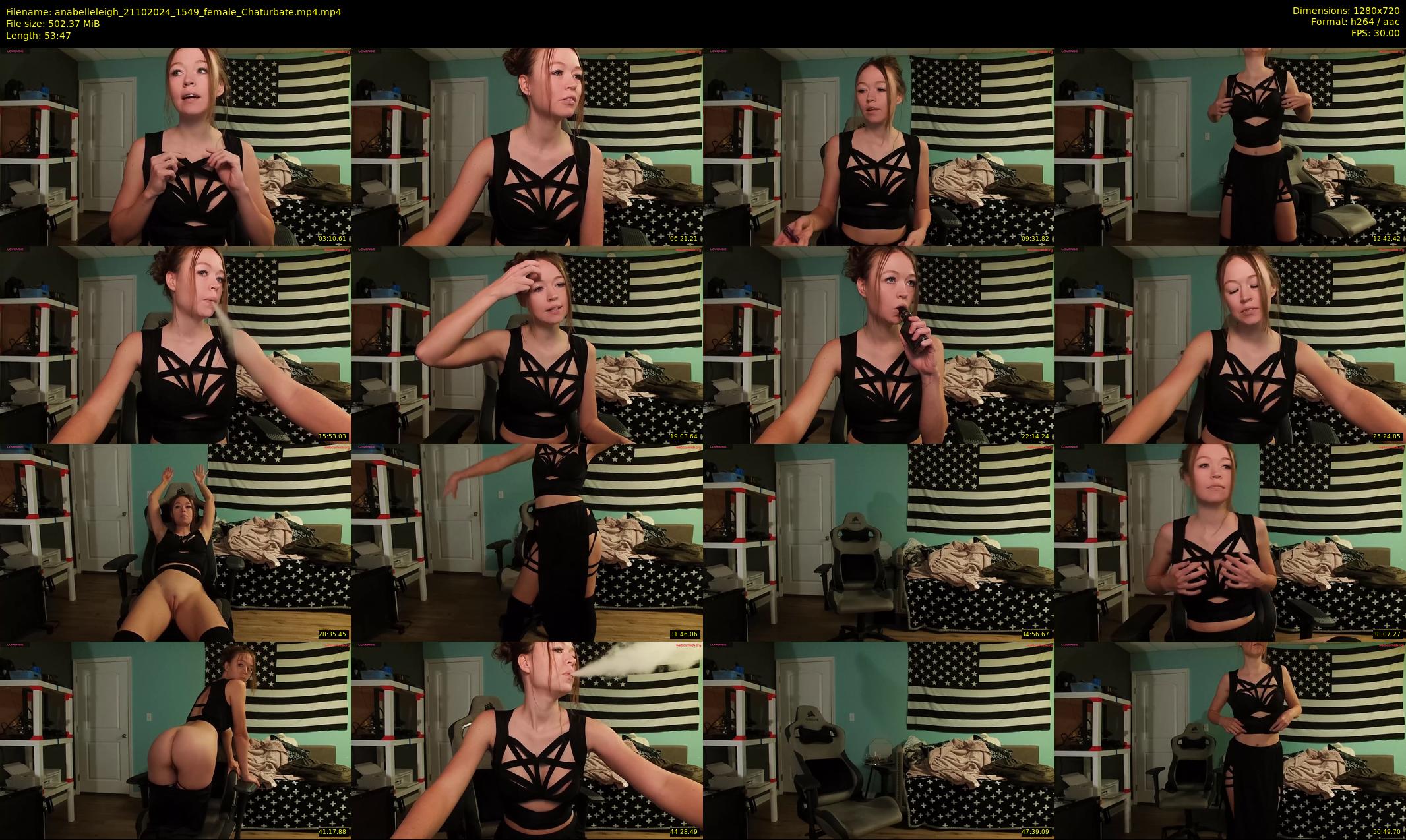 anabelleleigh — 54 minute Chaturbate female cam show recording, 720p, Oct 21, 2024