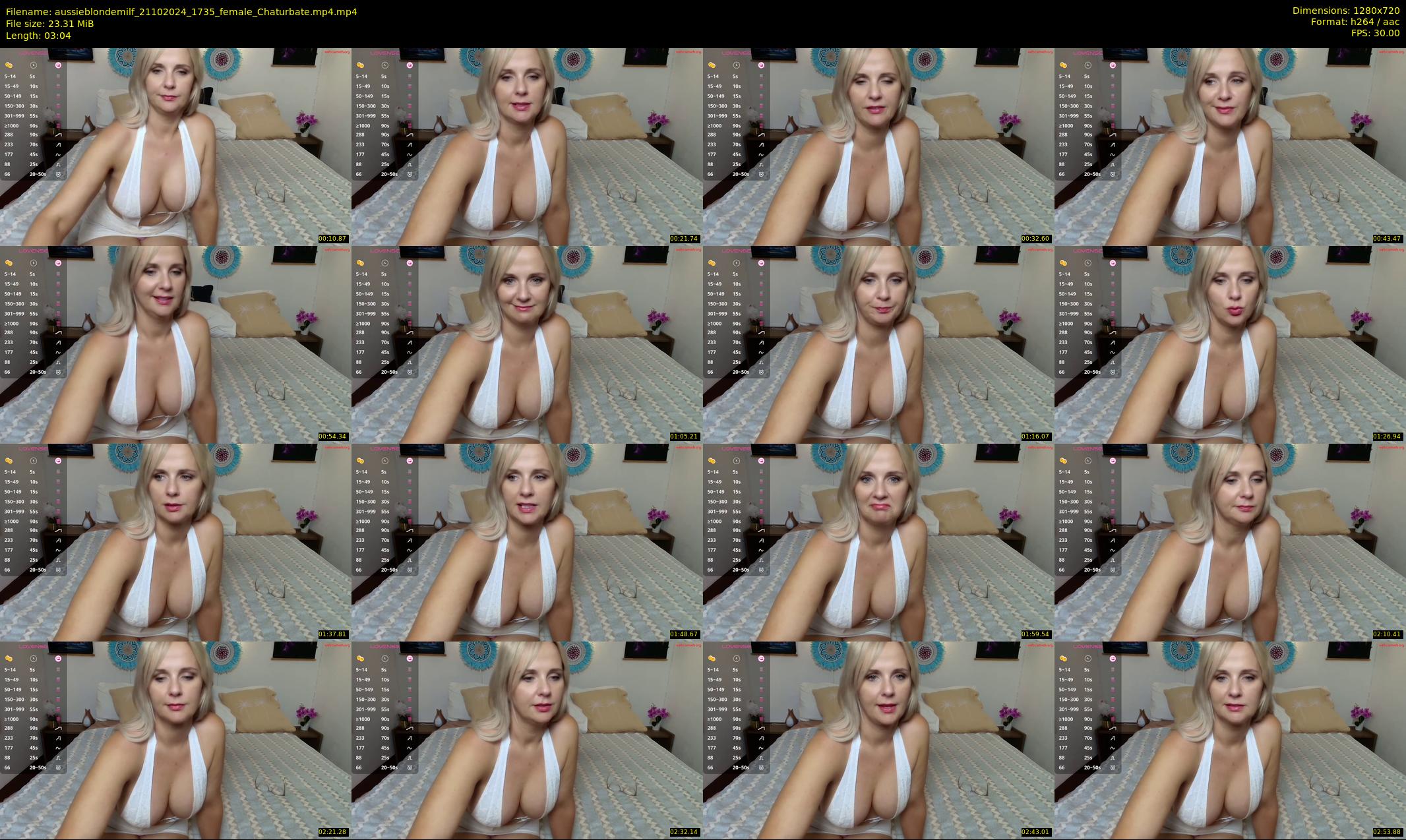 aussieblondemilf — 4 minute Chaturbate female cam show recording, 720p, Oct 21, 2024