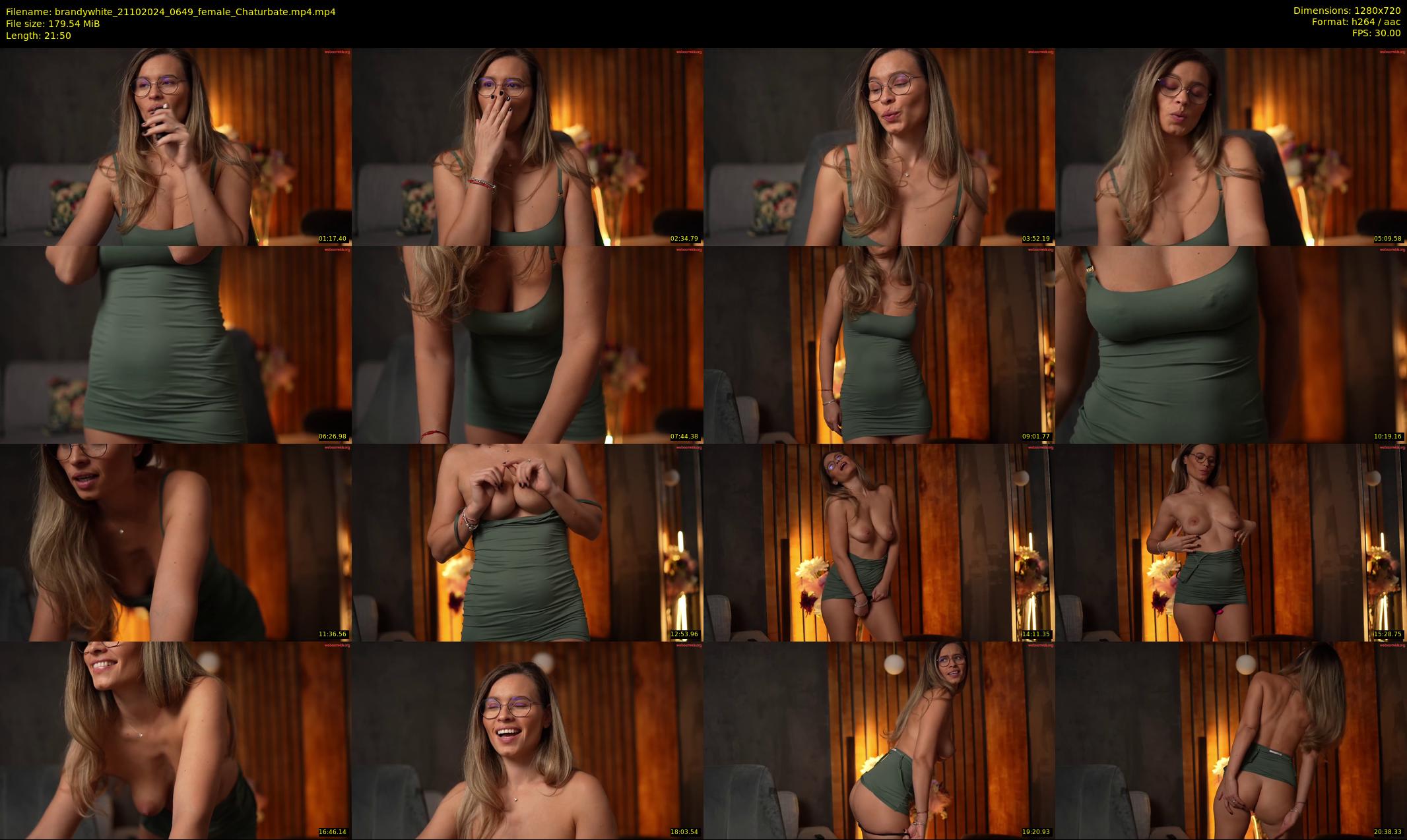 brandywhite — 22 minute Chaturbate female cam show recording, 720p, Oct 21, 2024