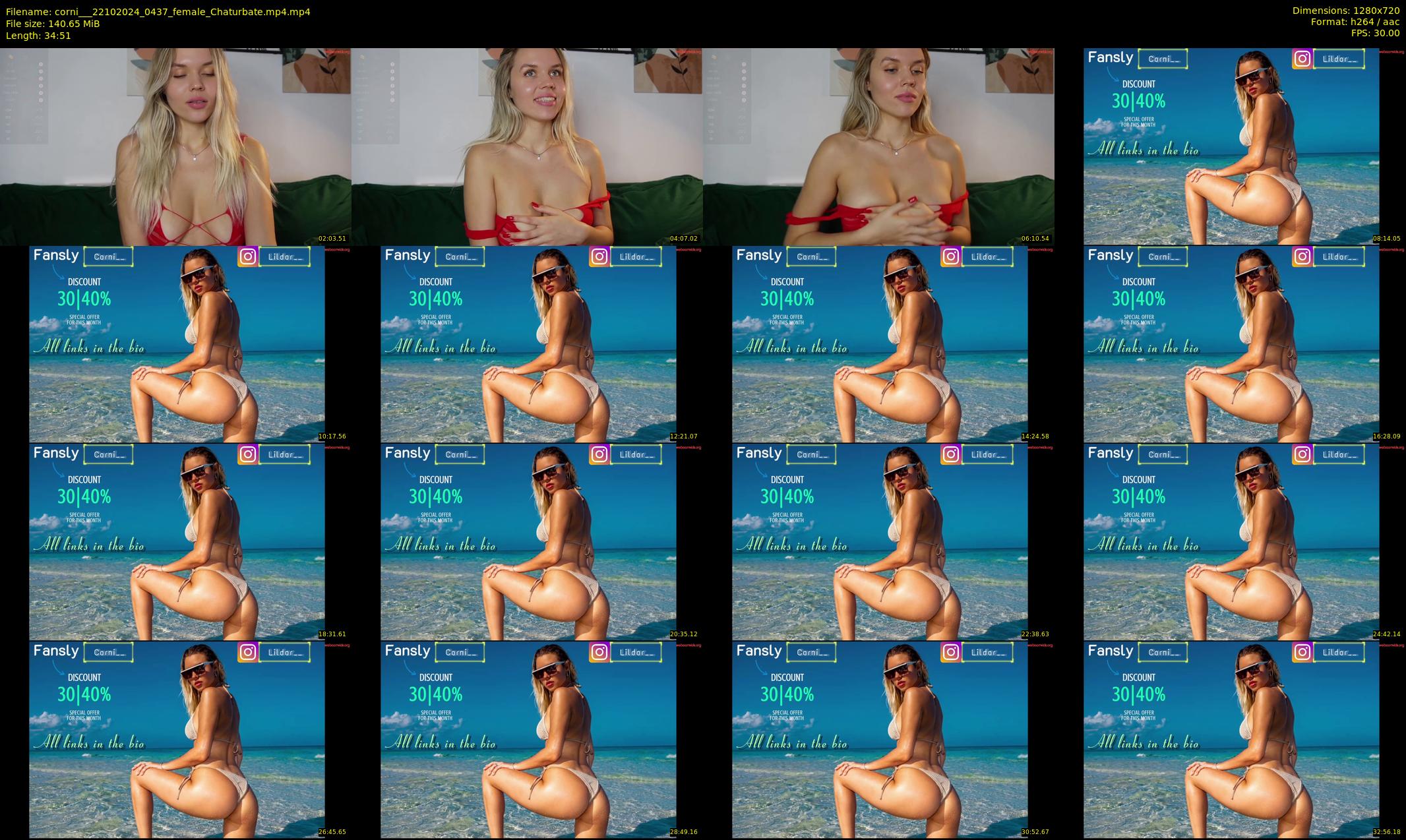 corni__ — 35 minute Chaturbate female cam show recording, 720p, Oct 22, 2024