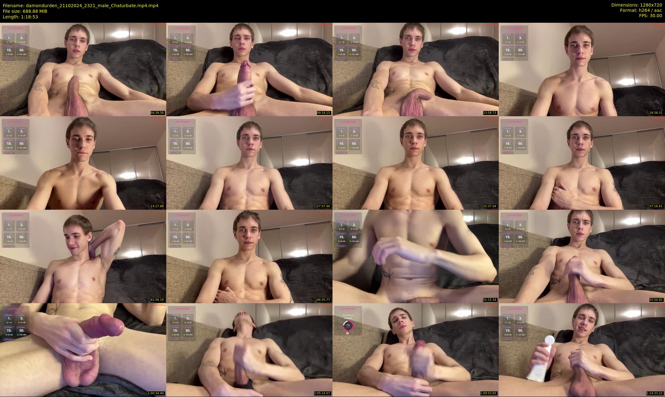 damondurden — 79 minute Chaturbate male cam show recording, 720p, Oct 21, 2024