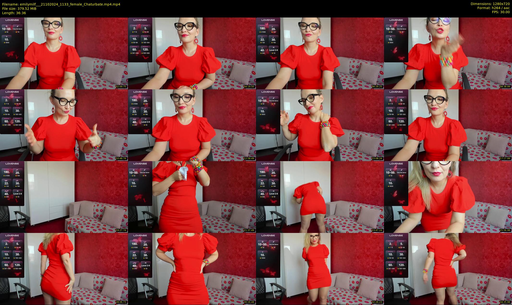 emilymilf__ — 37 minute Chaturbate female cam show recording, 720p, Oct 21, 2024