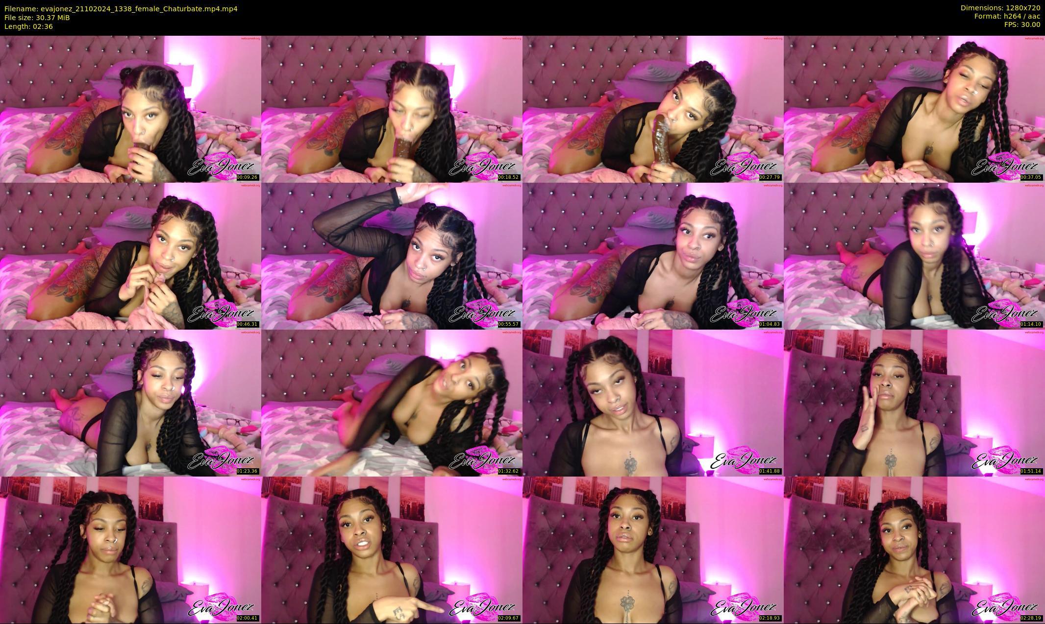 evajonez — 3 minute Chaturbate female cam show recording, 720p, Oct 21, 2024
