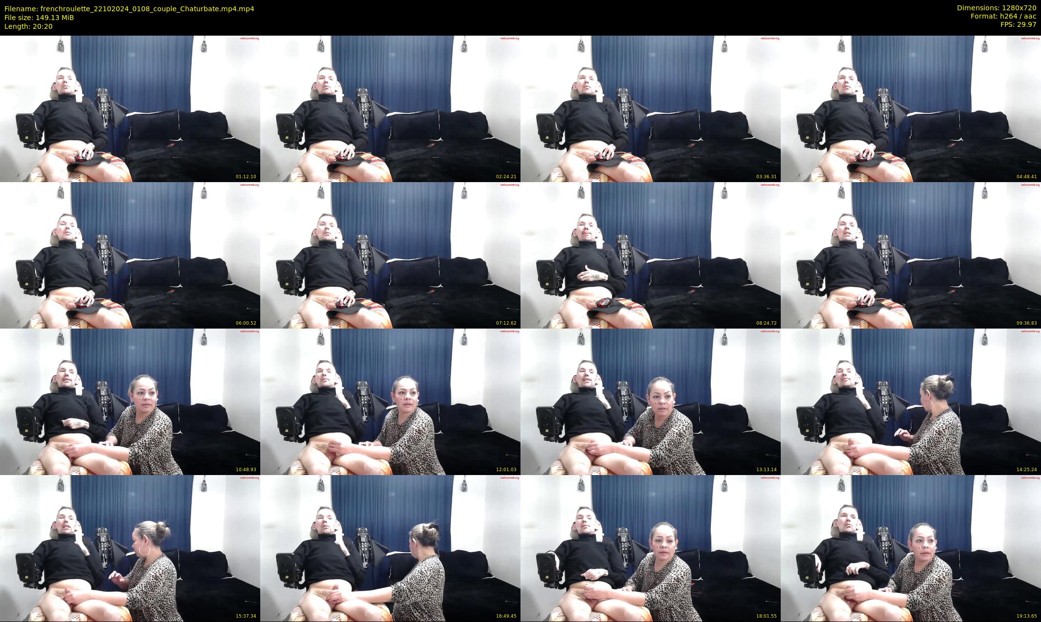 frenchroulette — 21 minute Chaturbate couple cam show recording, 720p, Oct 22, 2024