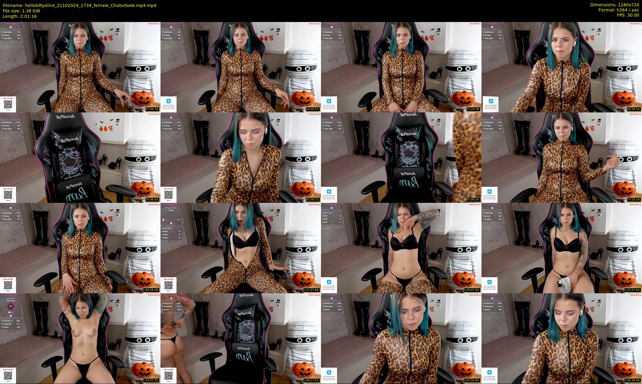 hellokittyalice — 122 minute Chaturbate female cam show recording, 720p, Oct 21, 2024