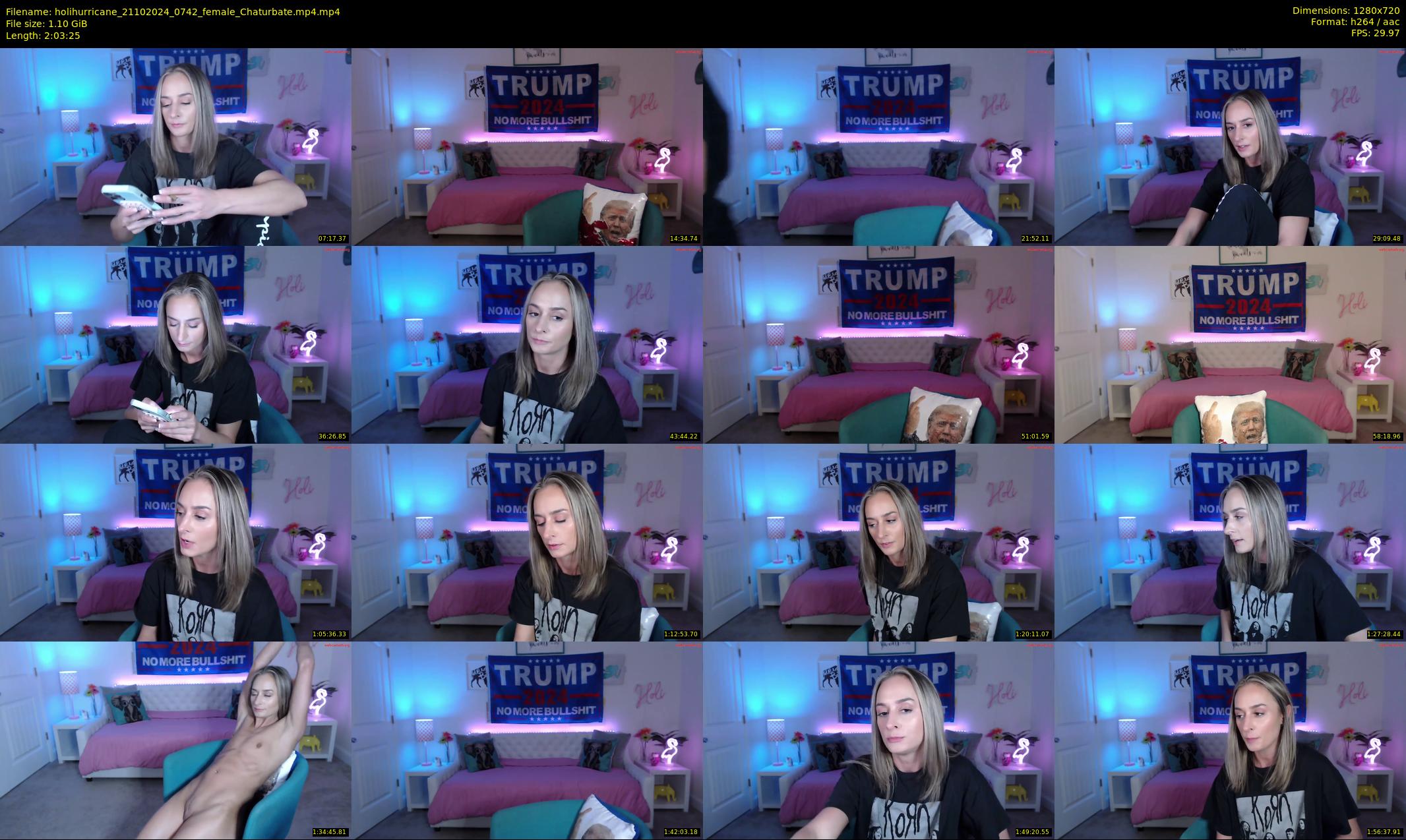 holihurricane — 124 minute Chaturbate female cam show recording, 720p, Oct 21, 2024