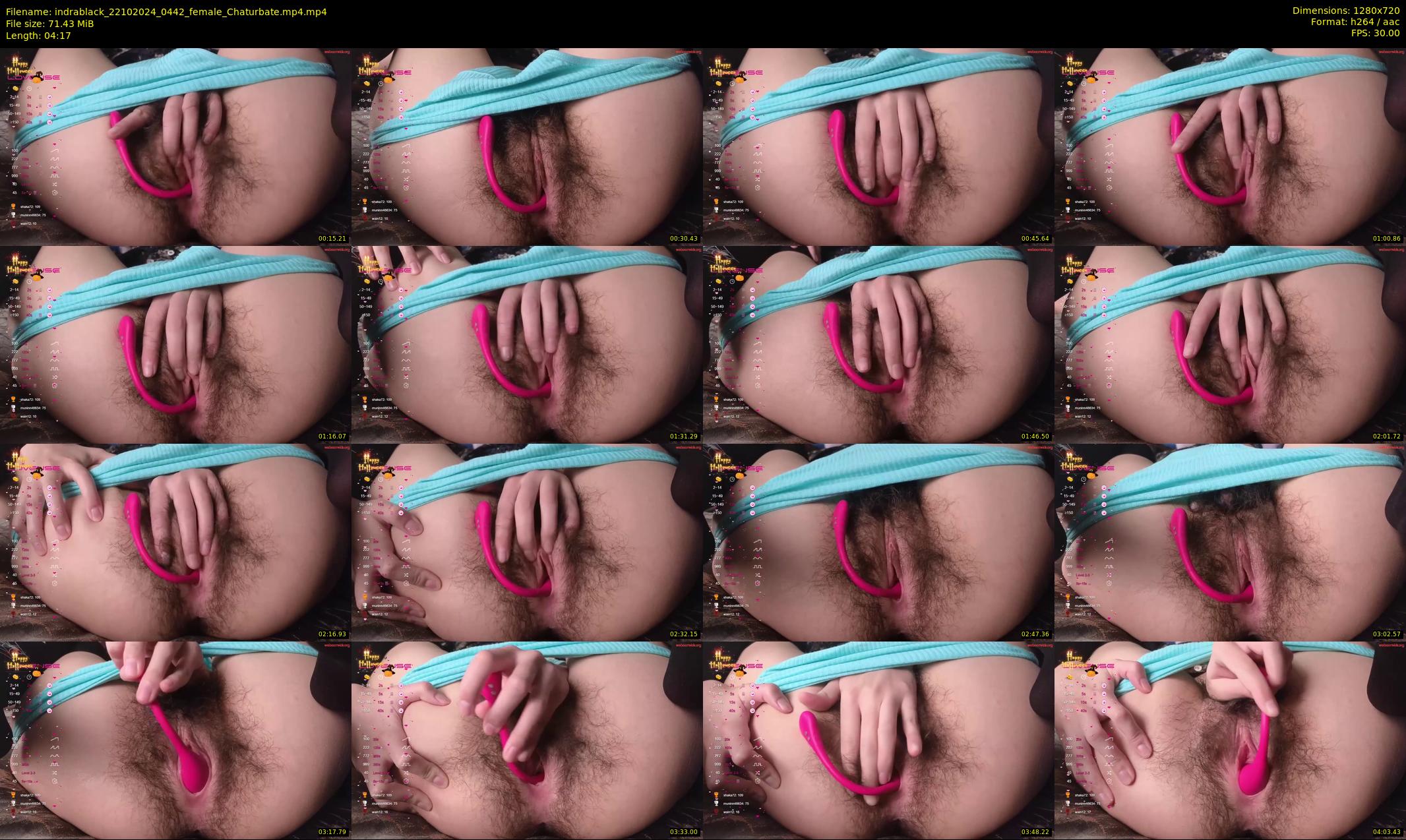 indrablack — 5 minute Chaturbate female cam show recording, 720p, Oct 22, 2024