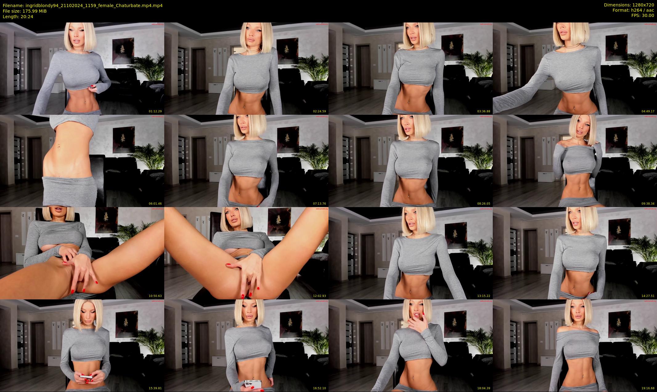 ingridblondy94 — 21 minute Chaturbate female cam show recording, 720p, Oct 21, 2024