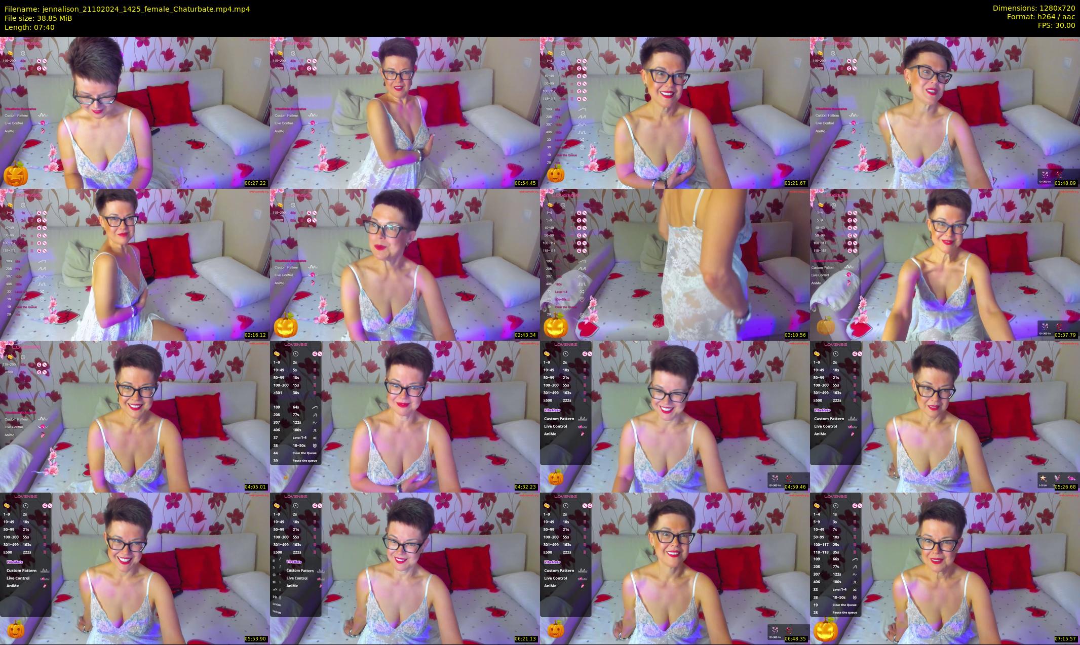 jennalison — 8 minute Chaturbate female cam show recording, 720p, Oct 21, 2024