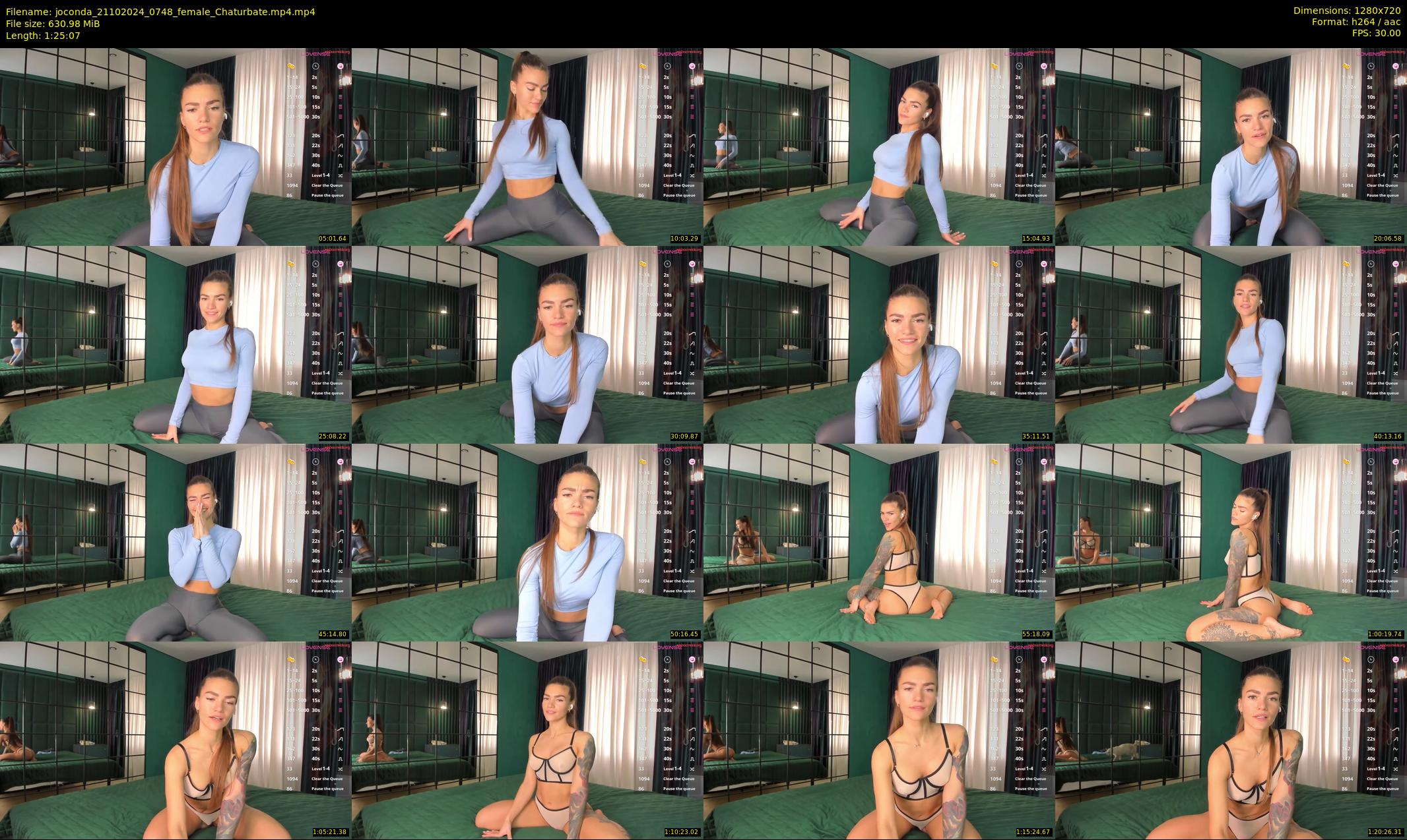 joconda — 86 minute Chaturbate female cam show recording, 720p, Oct 21, 2024