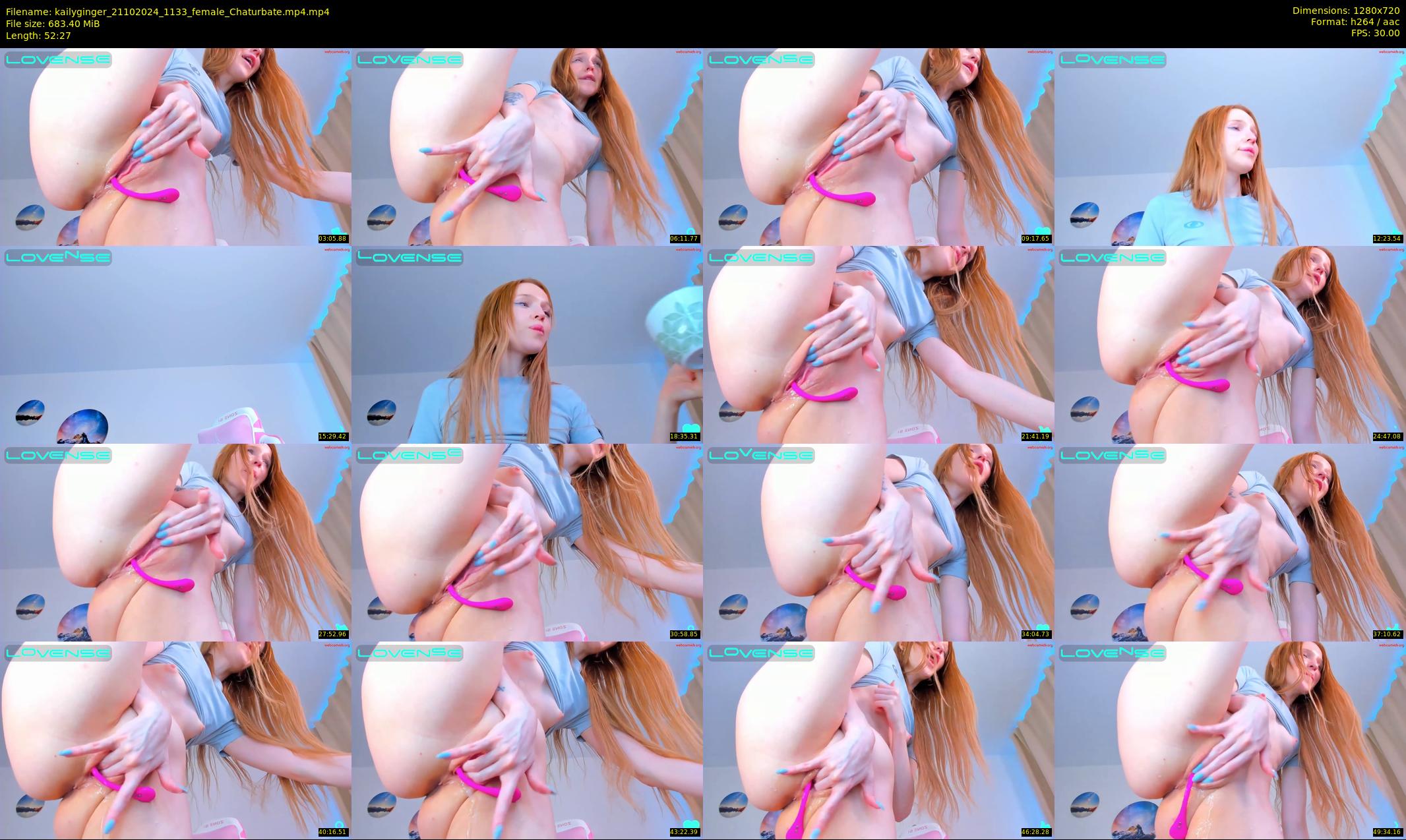 kailyginger — 53 minute Chaturbate female cam show recording, 720p, Oct 21, 2024