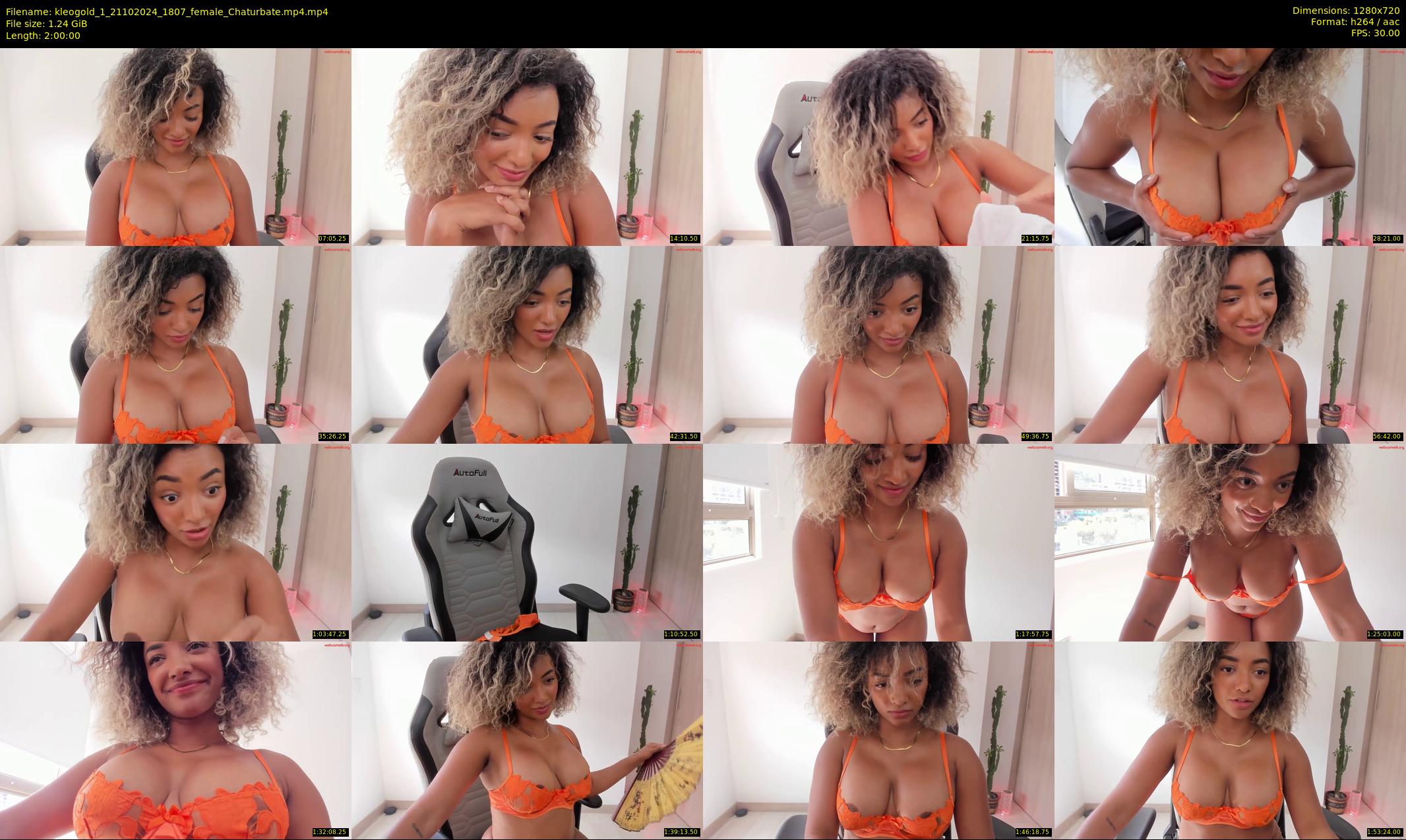 kleogold_1 — 120 minute Chaturbate female cam show recording, 720p, Oct 21, 2024
