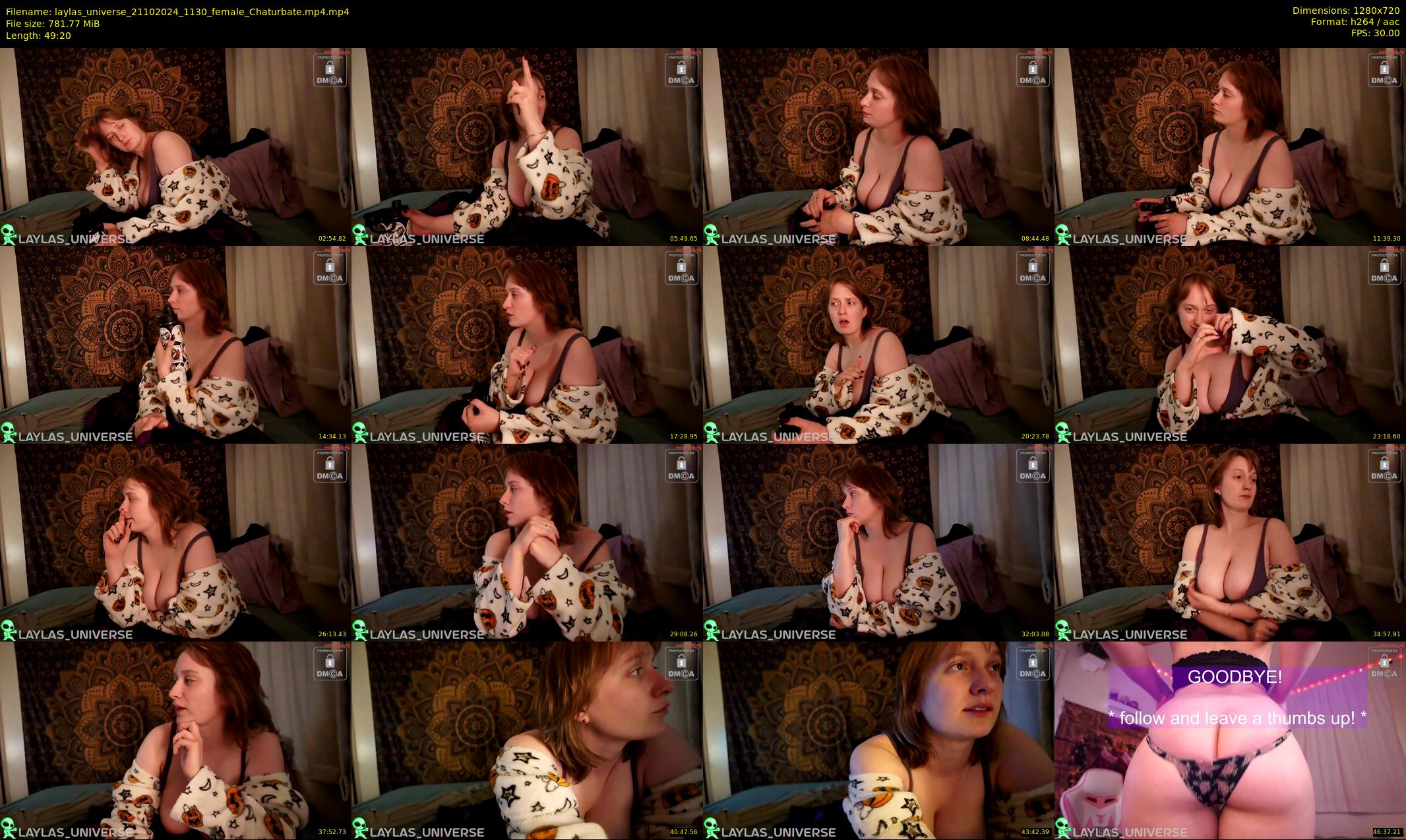 laylas_universe — 50 minute Chaturbate female cam show recording, 720p, Oct 21, 2024