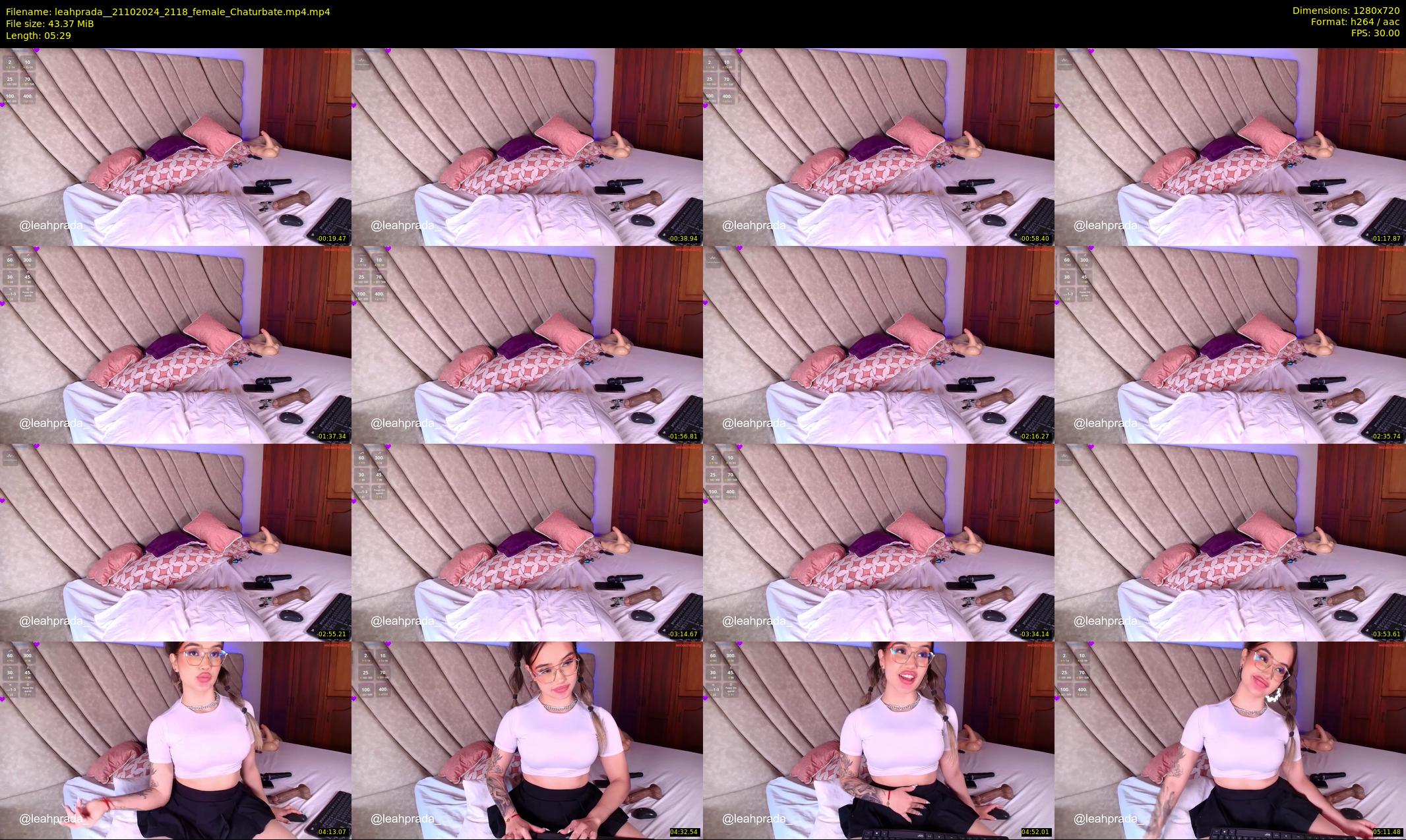 leahprada_ — 6 minute Chaturbate female cam show recording, 720p, Oct 21, 2024