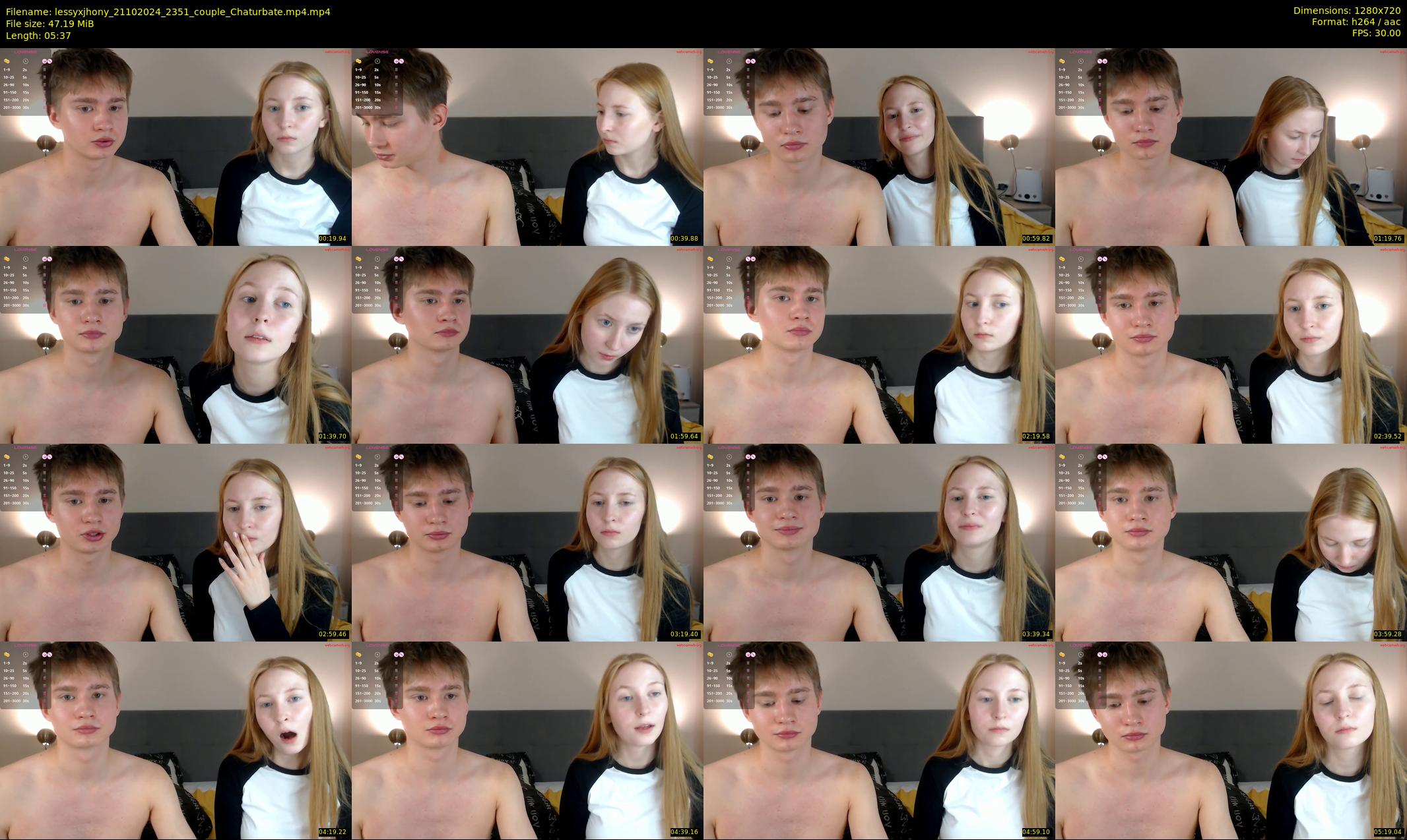 lessyxjhony — 6 minute Chaturbate couple cam show recording, 720p, Oct 21, 2024