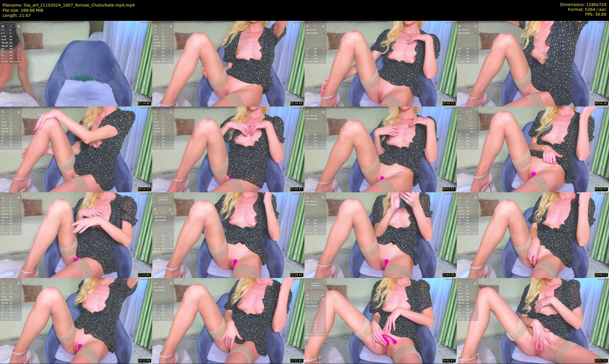 lisa_art — 22 minute Chaturbate female cam show recording, 720p, Oct 21, 2024