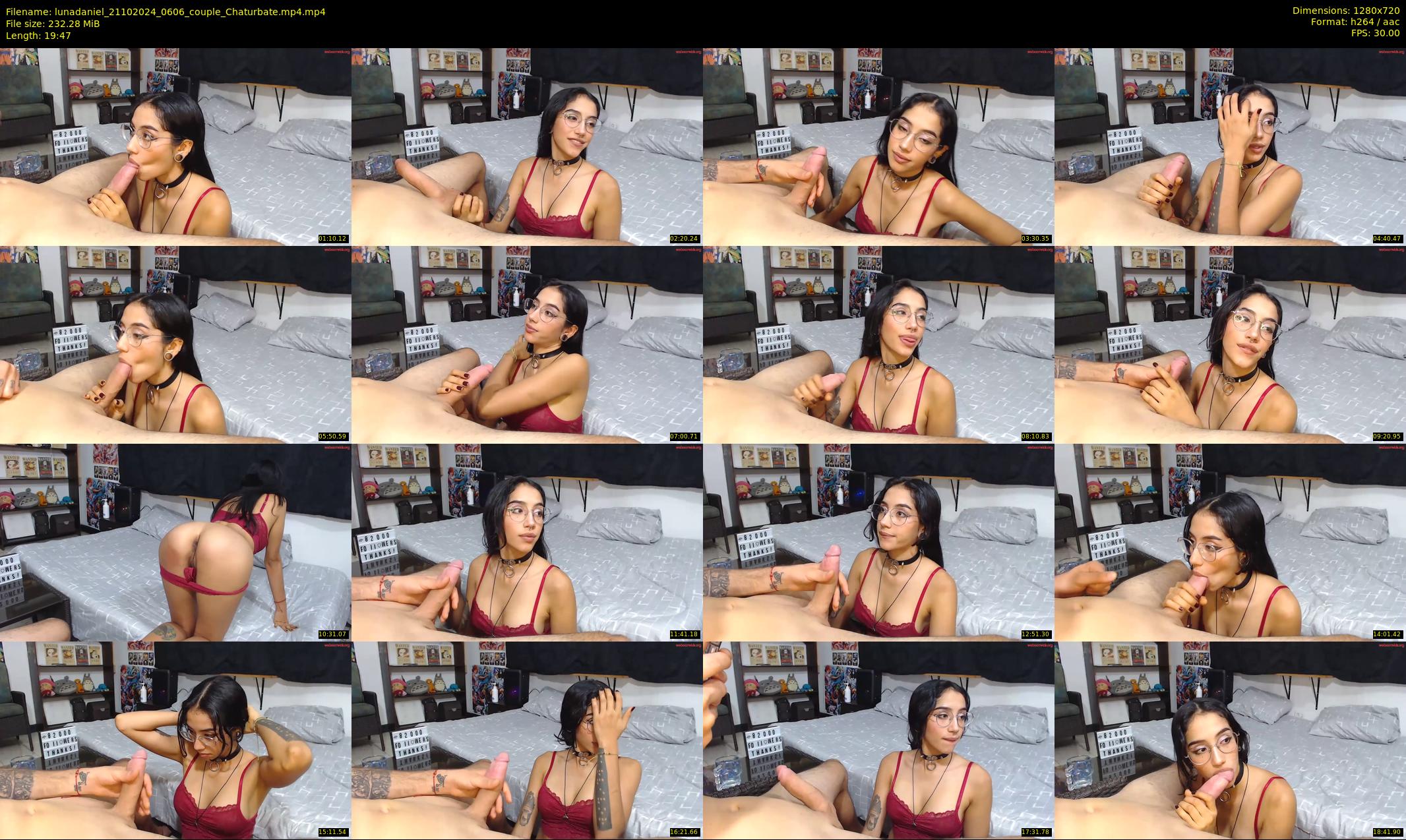 lunadaniel — 20 minute Chaturbate couple cam show recording, 720p, Oct 21, 2024