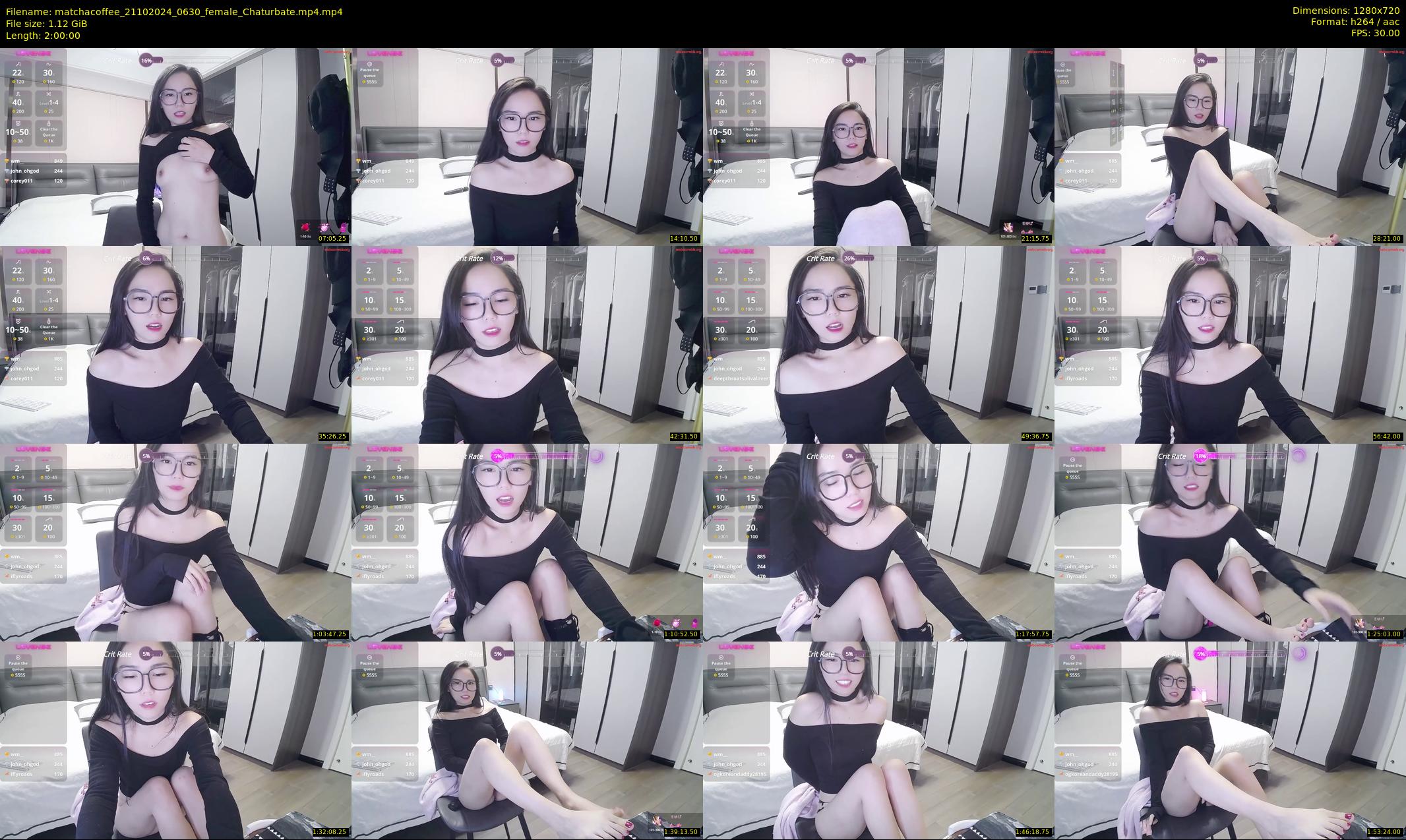 matchacoffee — 120 minute Chaturbate female cam show recording, 720p, Oct 21, 2024