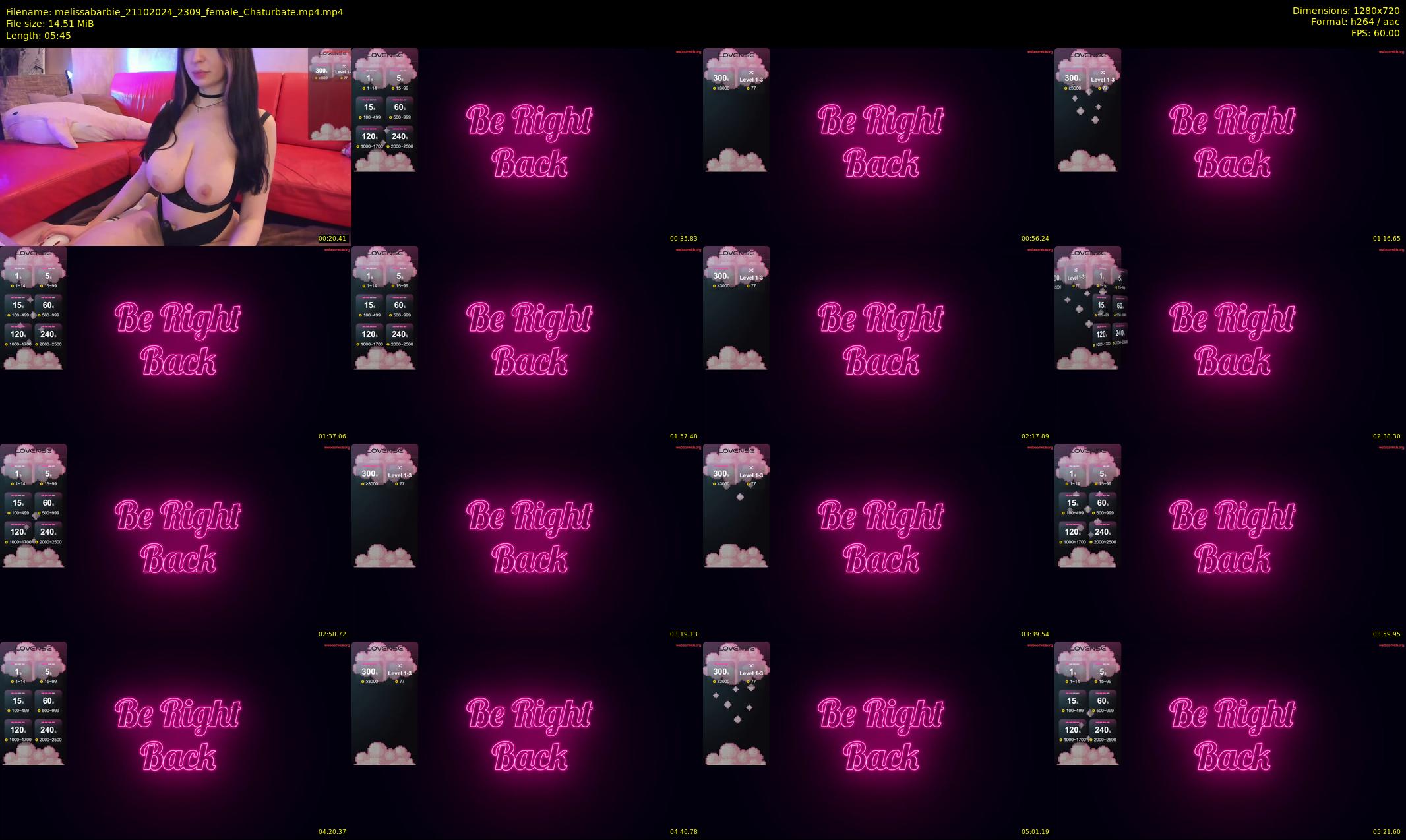 melissabarbie — 6 minute Chaturbate couple cam show recording, 720p, Oct 21, 2024