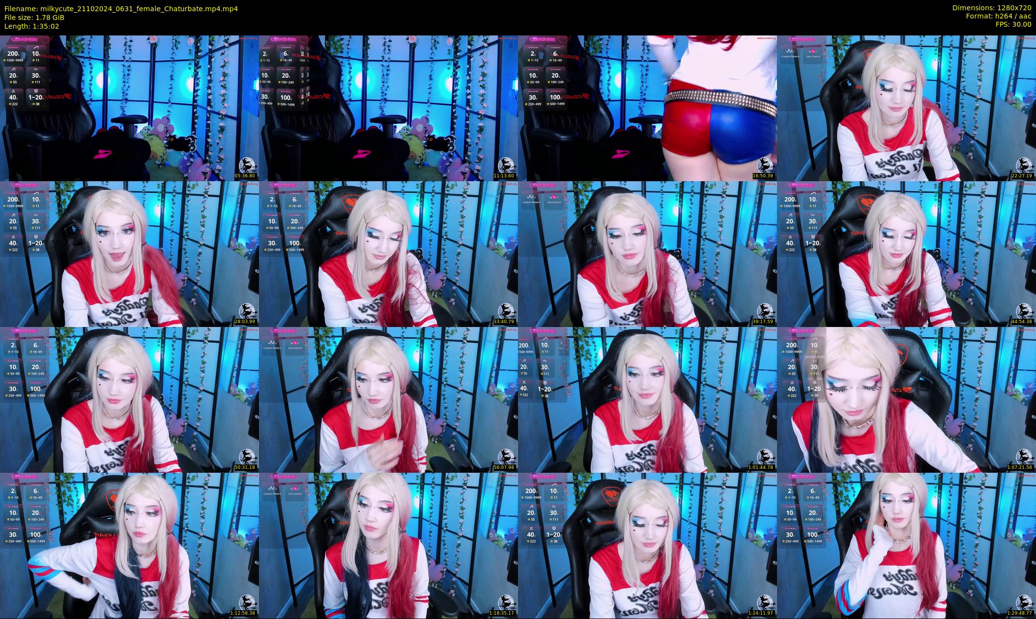 milkycute — 96 minute Chaturbate female cam show recording, 720p, Oct 21, 2024