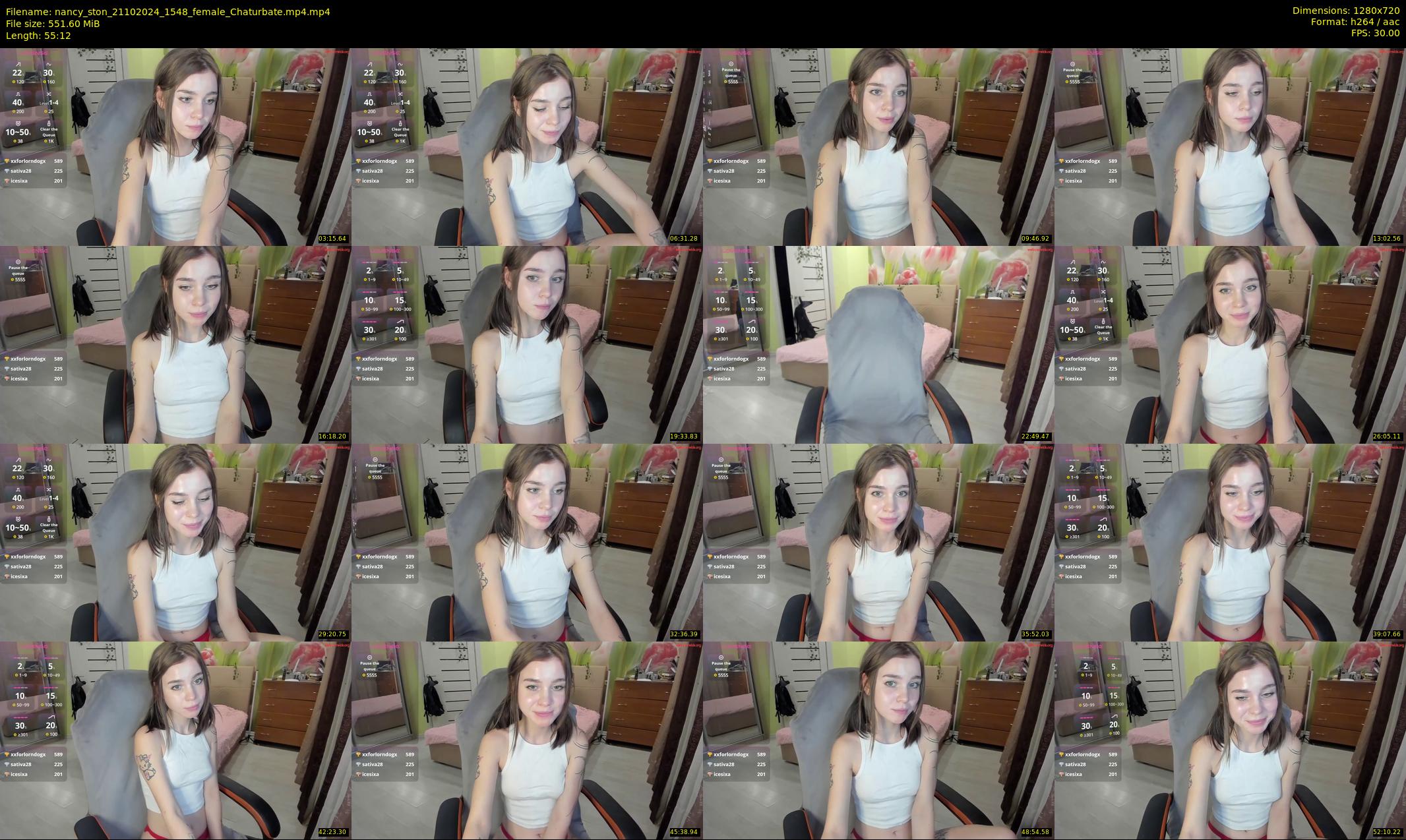 nancy_ston — 56 minute Chaturbate female cam show recording, 720p, Oct 21, 2024
