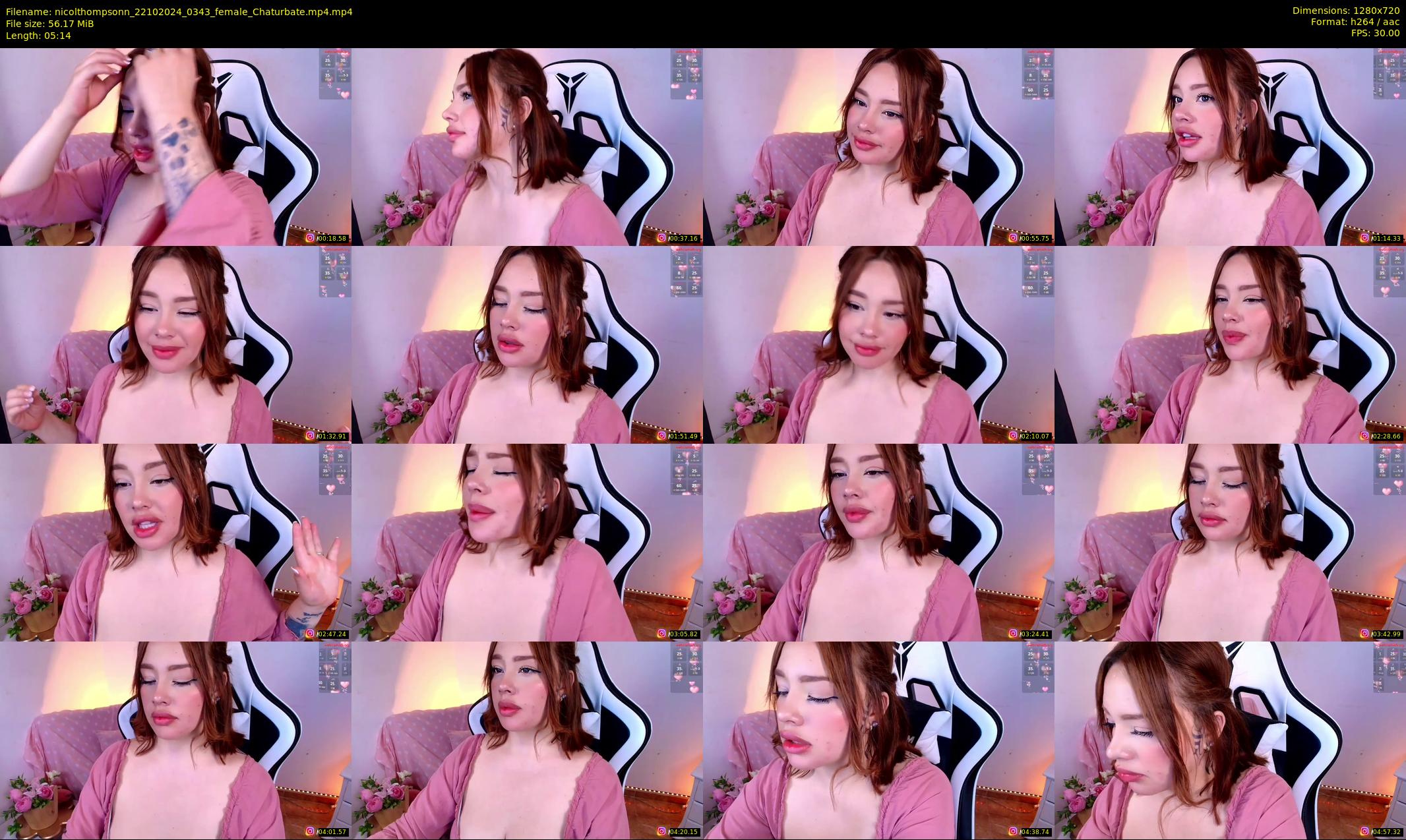 nicolthompsonn — 6 minute Chaturbate female cam show recording, 720p, Oct 22, 2024