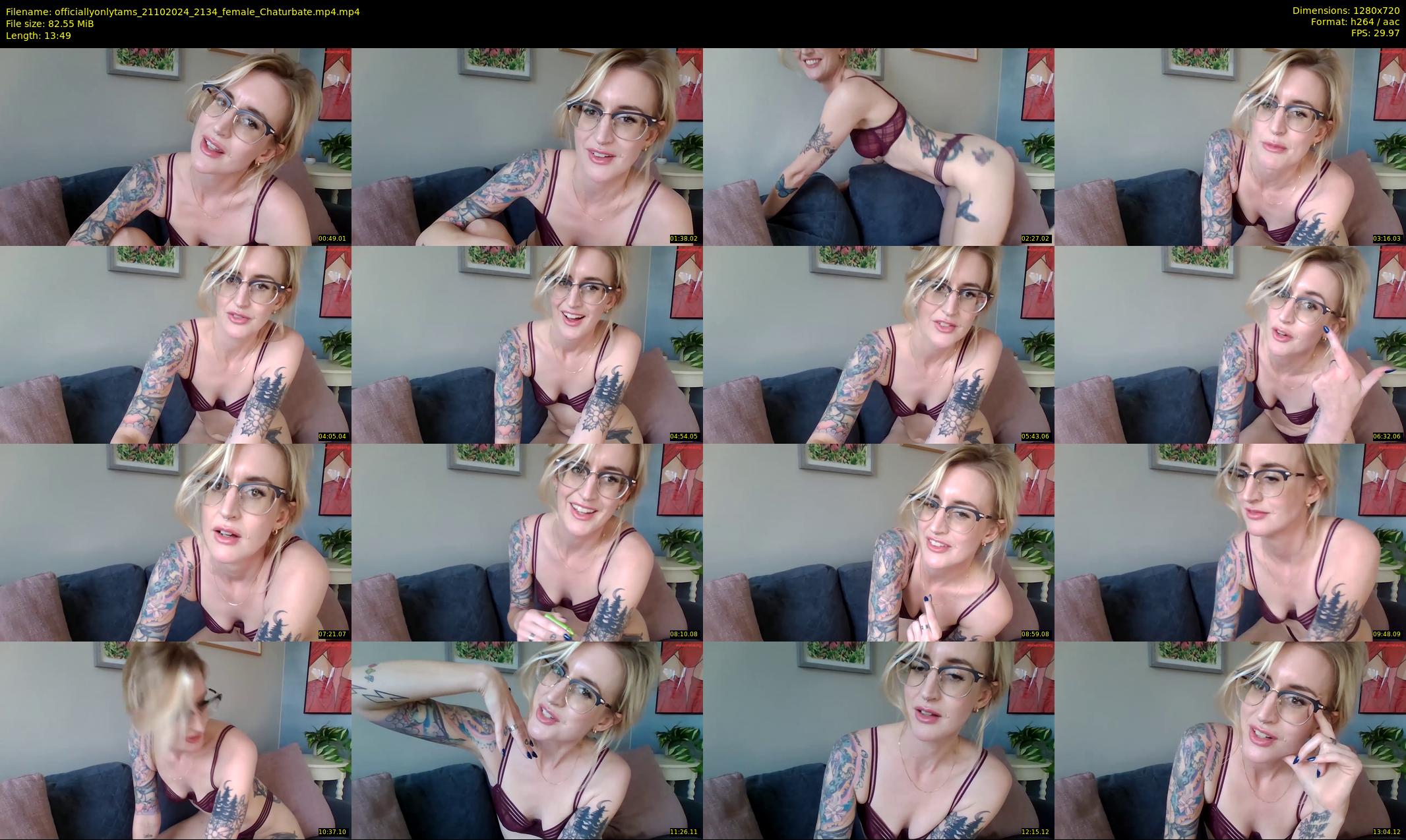 officiallyonlytams — 14 minute Chaturbate female cam show recording, 720p, Oct 21, 2024