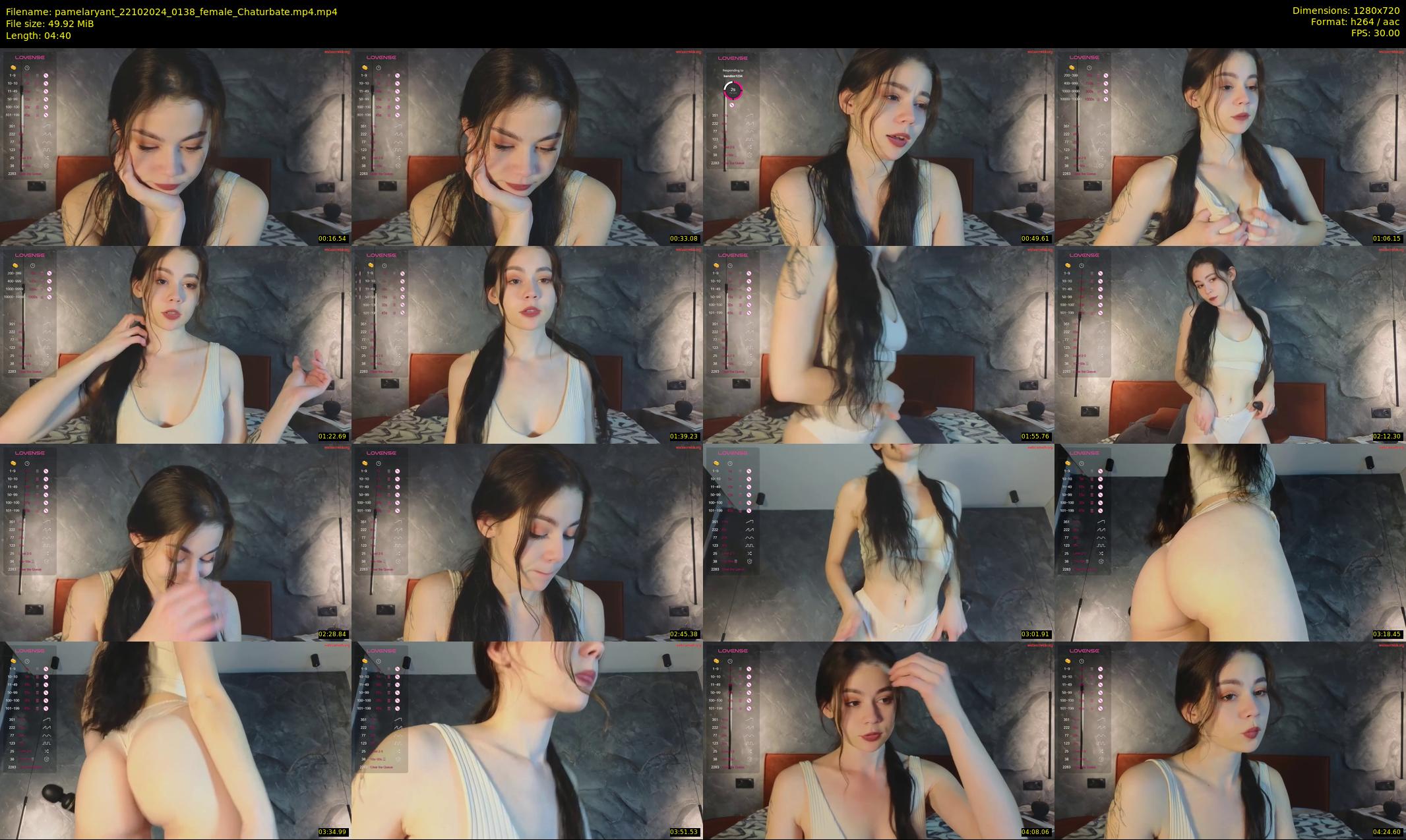 pamelaryant — 5 minute Chaturbate female cam show recording, 720p, Oct 22, 2024