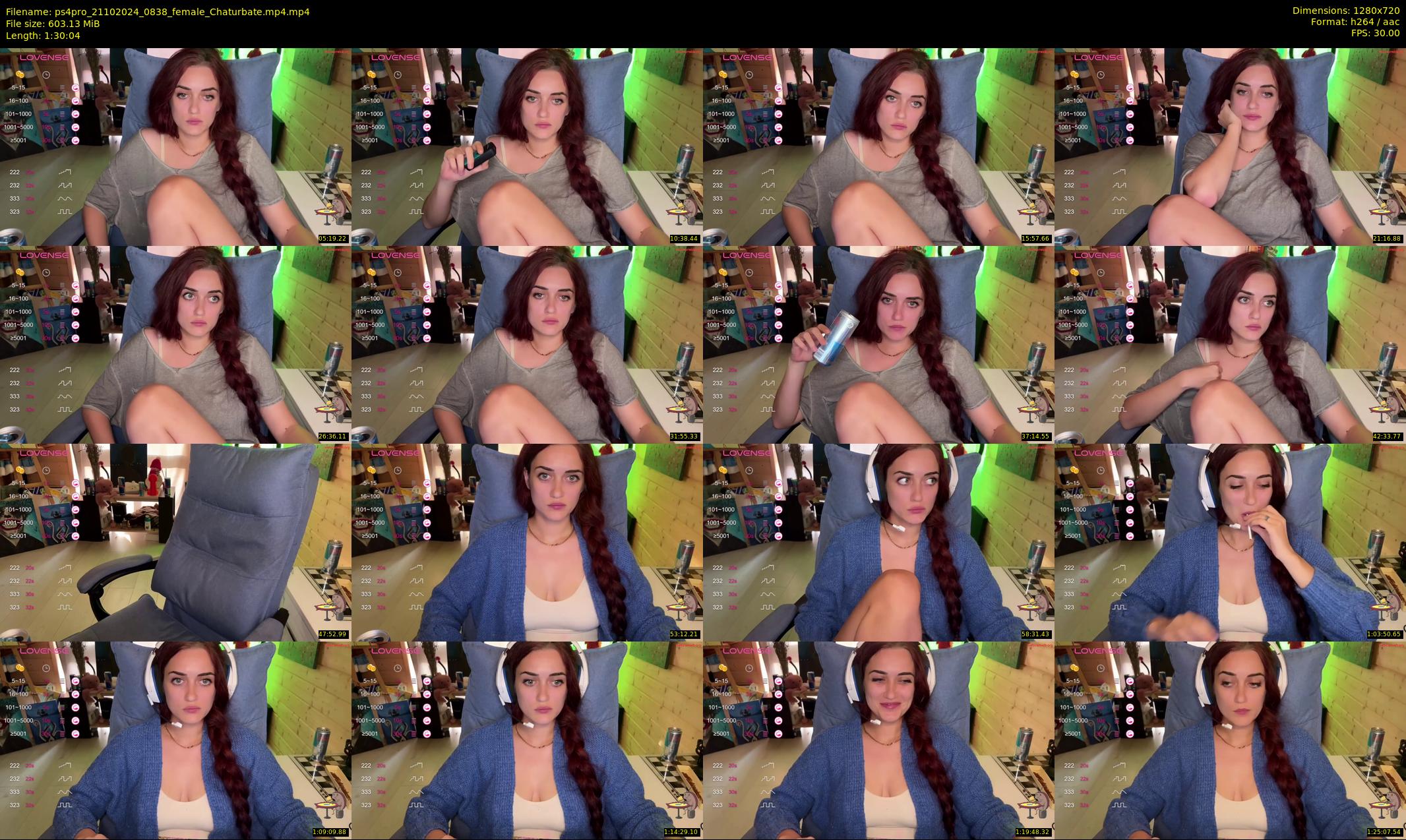 ps4pro — 91 minute Chaturbate female cam show recording, 720p, Oct 21, 2024