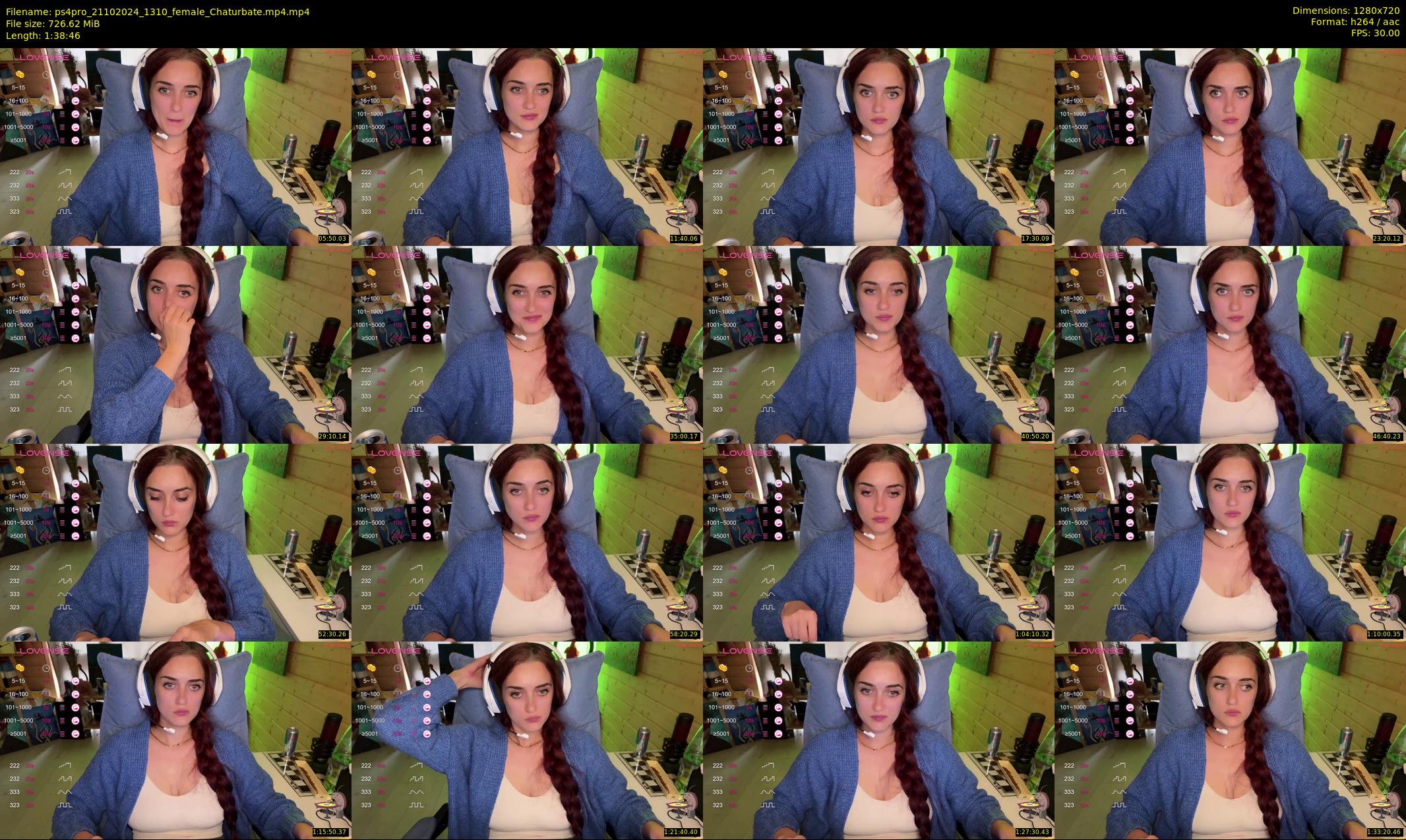 ps4pro — 99 minute Chaturbate female cam show recording, 720p, Oct 21, 2024