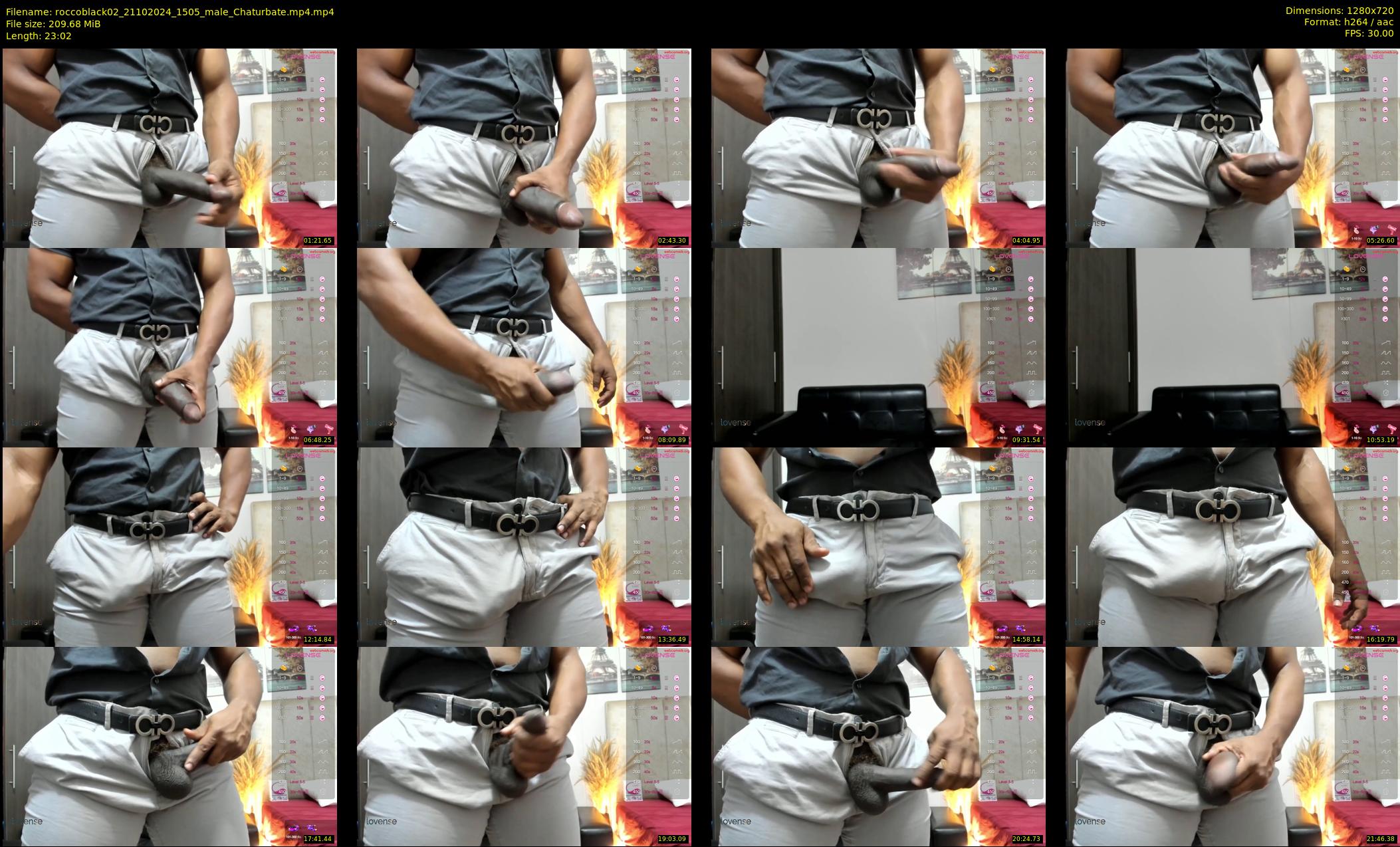 roccoblack02 — 24 minute Chaturbate male cam show recording, 720p, Oct 21, 2024