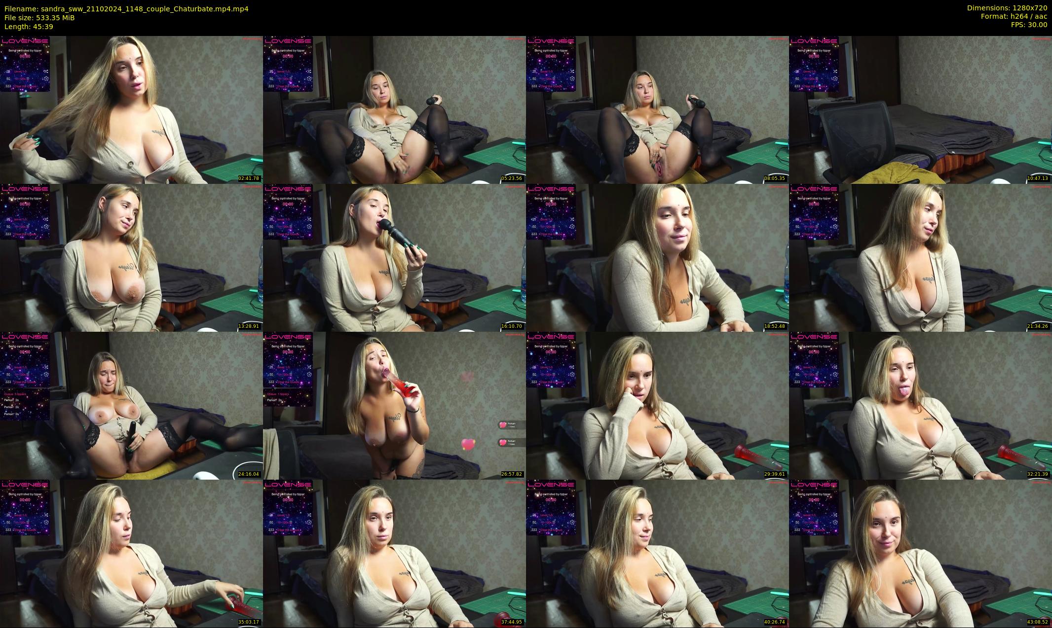 sandra_sww — 46 minute Chaturbate couple cam show recording, 720p, Oct 21, 2024