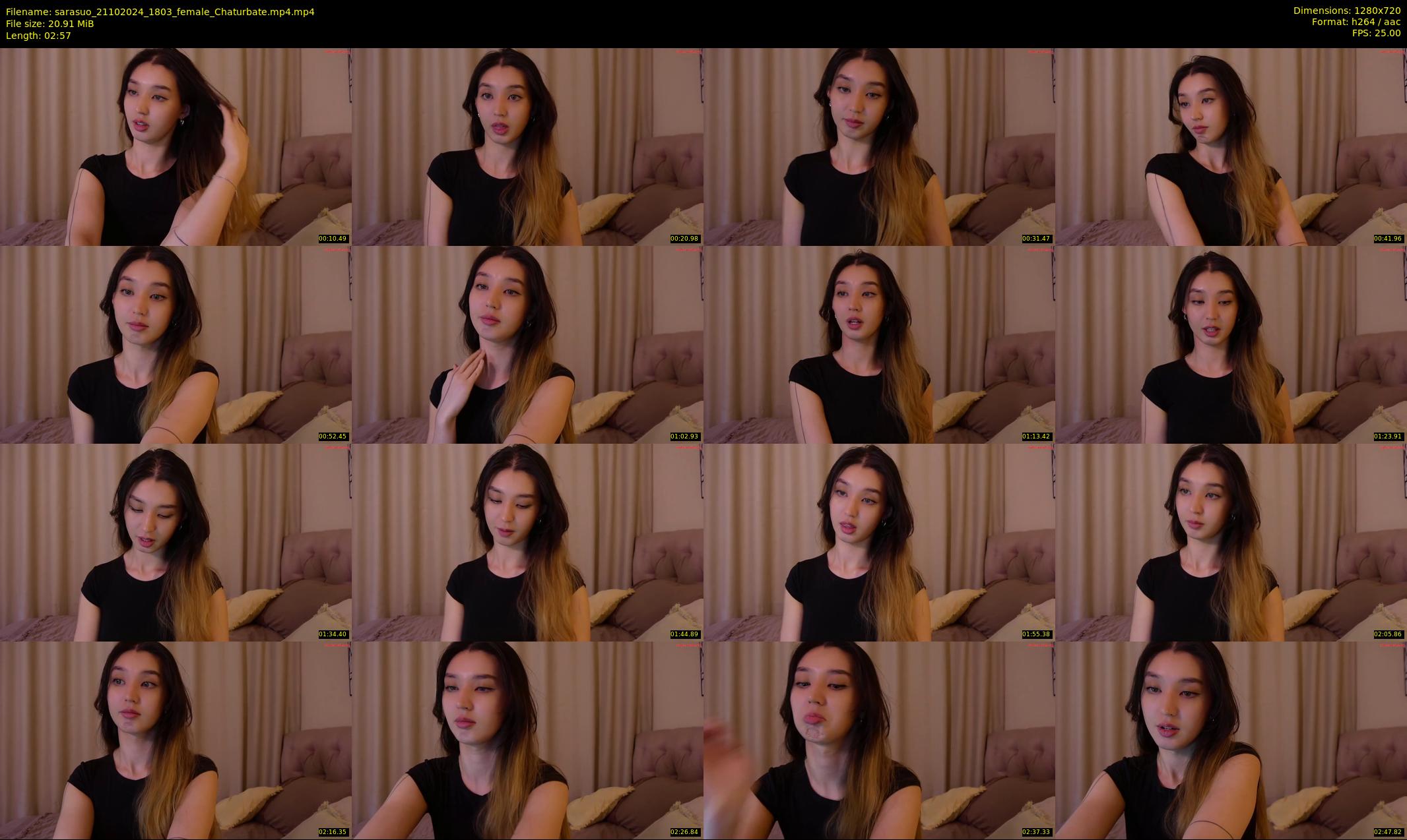 sarasuo — 3 minute Chaturbate female cam show recording, 720p, Oct 21, 2024