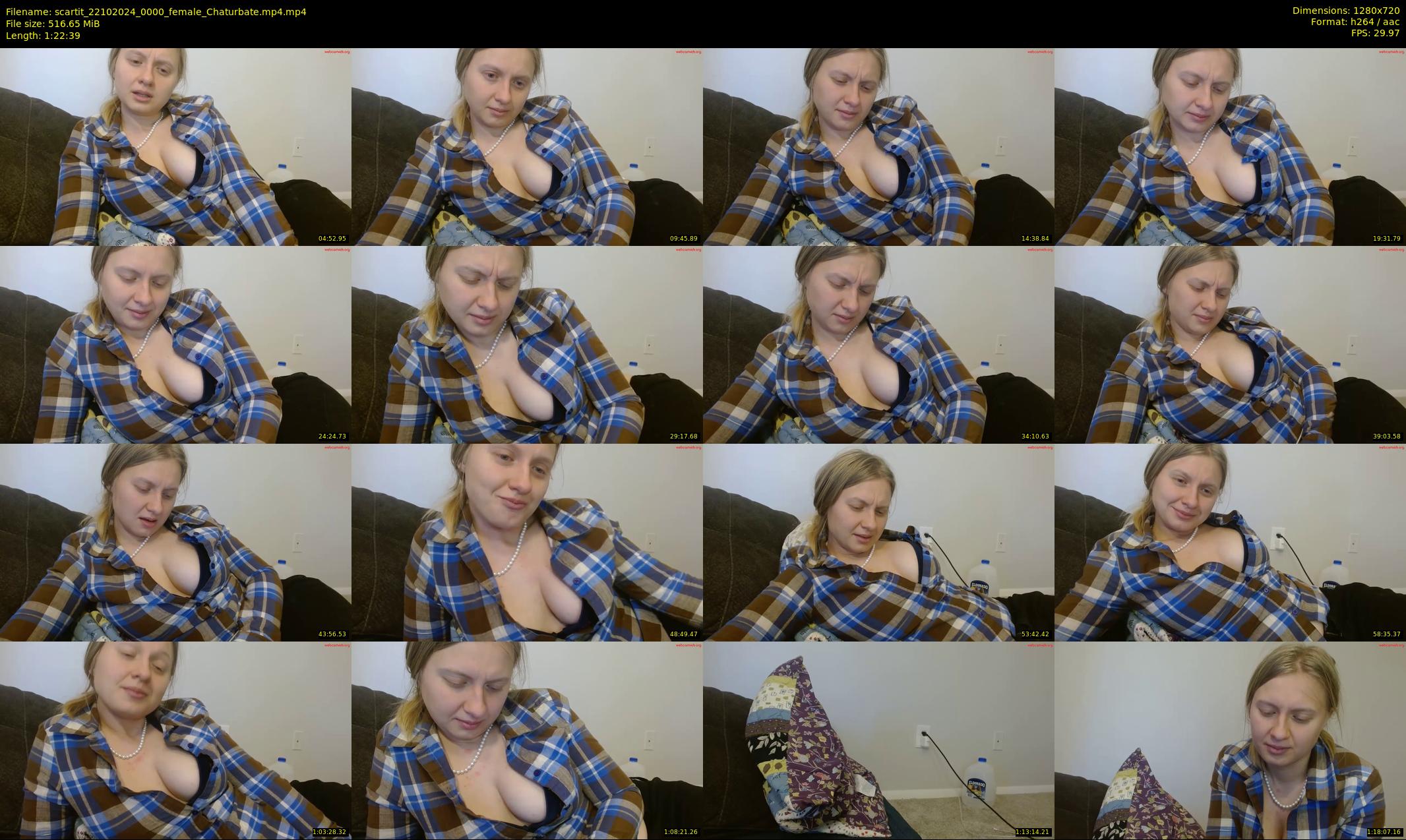 scartit — 83 minute Chaturbate female cam show recording, 720p, Oct 22, 2024